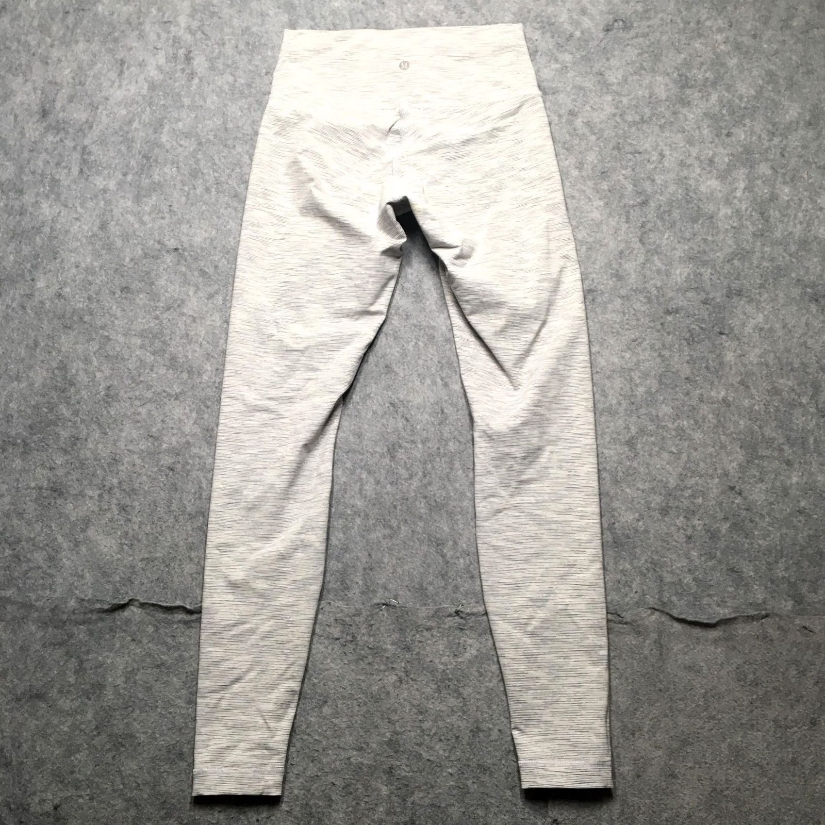 Lululemon Lululemon Align Pant Leggings Womens 8 Gray Striped High Rise Ankle Yoga Stretch Size 30" / US 8 / IT 44 - 4 Thumbnail