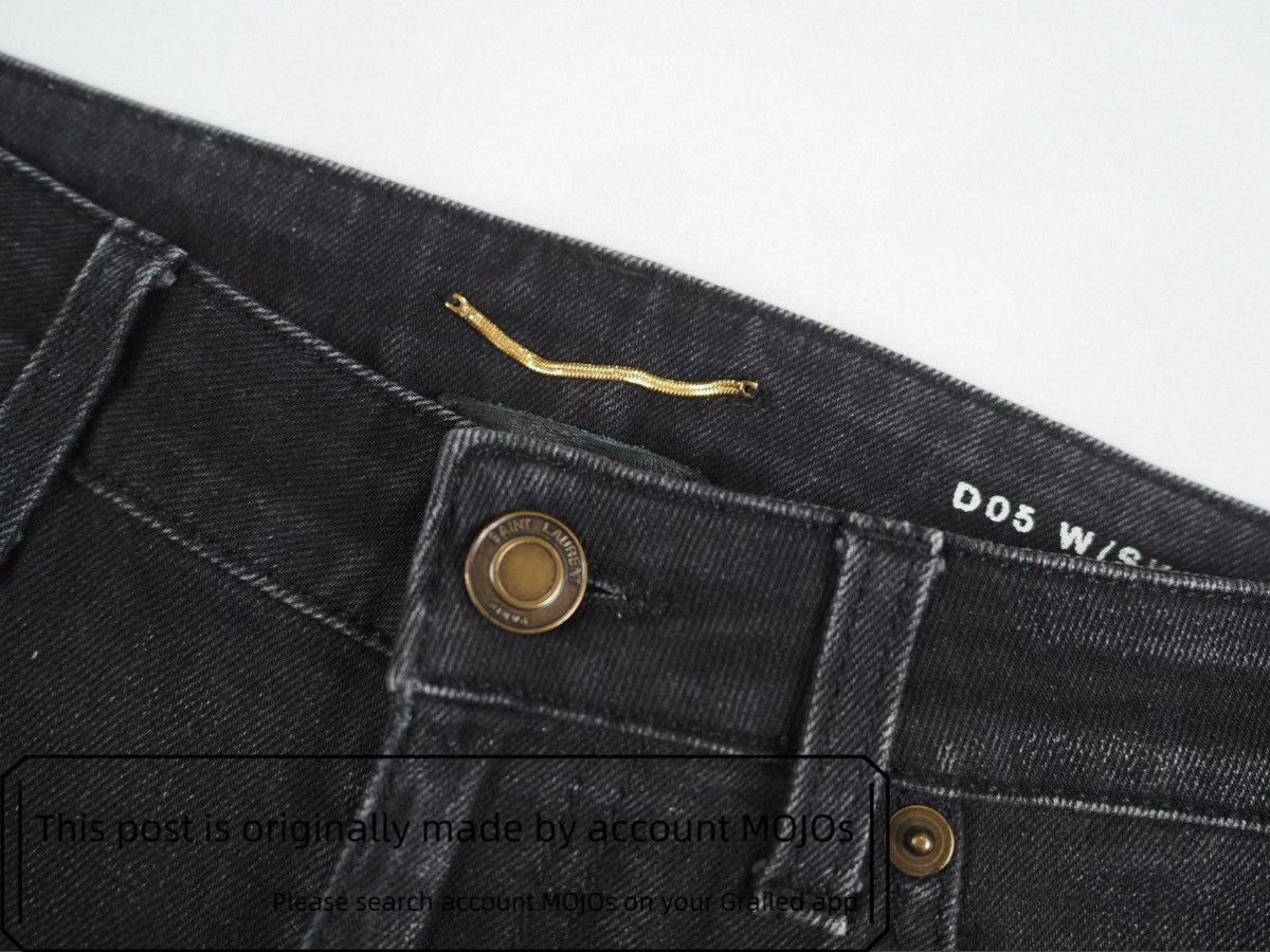 Sz 29 Saint Laurent Paris by Anthony 20SS Black Denim mojos3