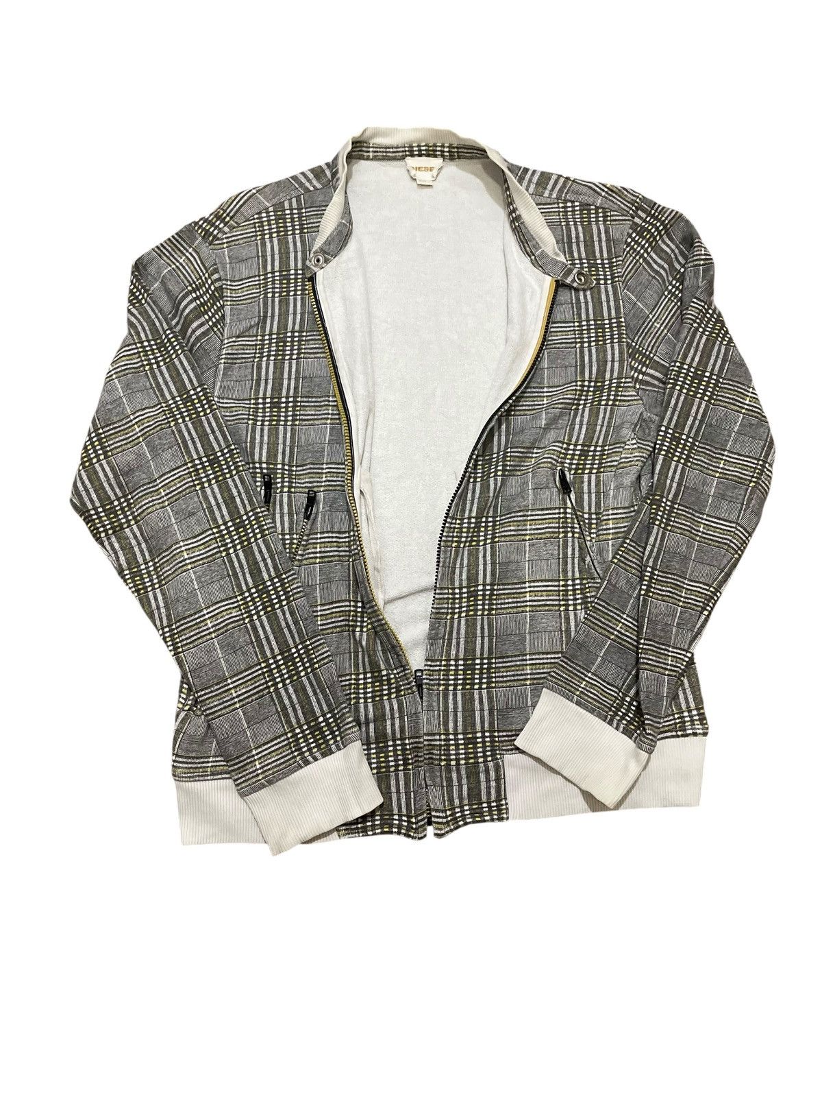 Diesel Vintage Diesel Plaid zipper jacket Size US L / EU 52-54 / 3 - 4 Thumbnail