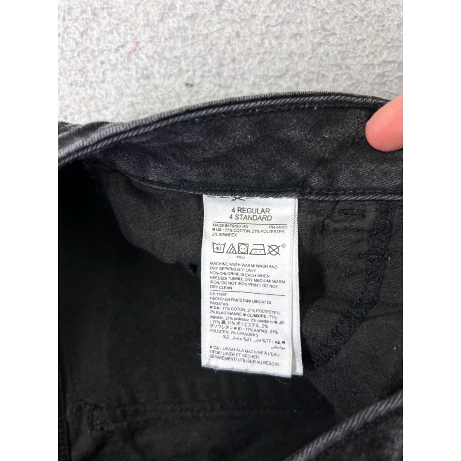 Old Navy Old Navy Rockstar Skinny Jeans Womens 4 Black Low Rise Denim 27" Inseam 90s Retro Size 27" / US 4 / IT 40 - 7 Thumbnail