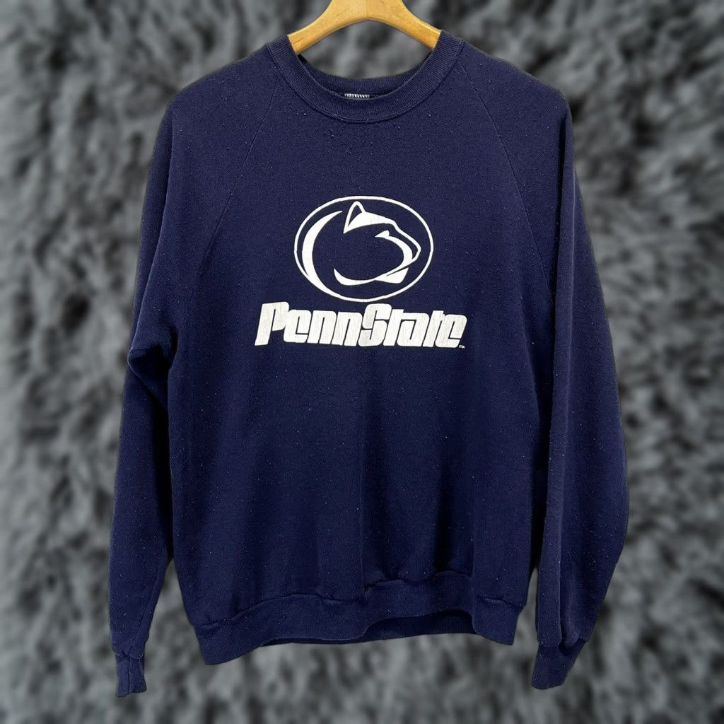 Jerzees VINTAGE Jerzees Penn State University Sweatshirt XL Men Blue Crew Neck Pullover College Retro 90s Shirt Size US XL / EU 56 / 4 - 1 Thumbnail