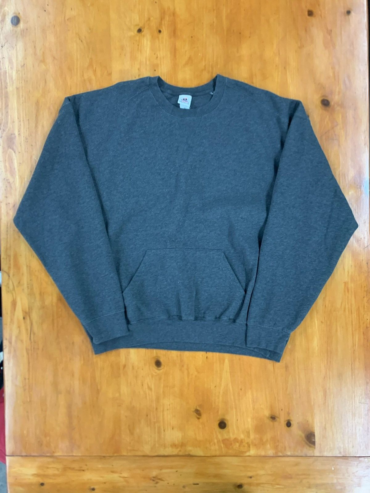 Vintage Vintage Crewneck 1990s 3XL Grey Blank Vintage Sweatshirt Size US XXL / EU 58 / 5 - 1 Thumbnail