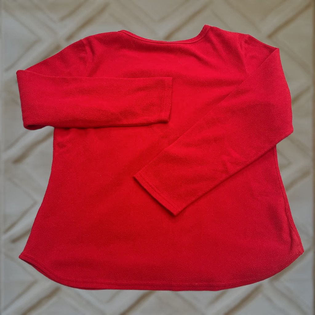 Disney Disney Mickey Mouse Sleepwear Shirt Womens XL Red Henley Long Sleeve Pajama Top Size XL / US 12-14 / IT 48-50 - 1 Thumbnail