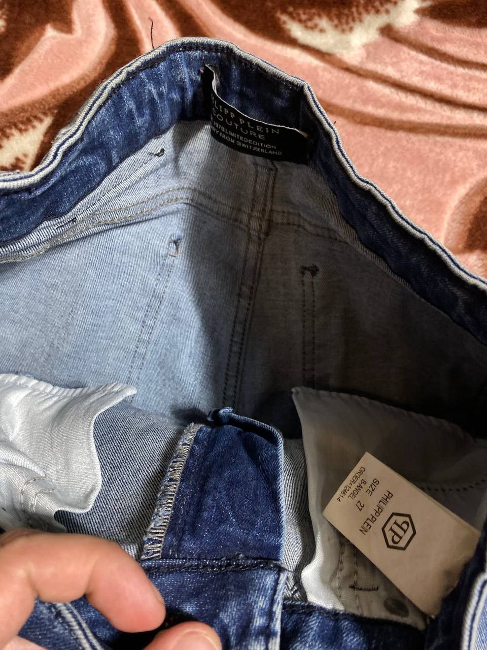 Philipp Plein Vintage Skull Denim Philipp Plein Distressed Fabric Style Size US 27 - 9 Thumbnail