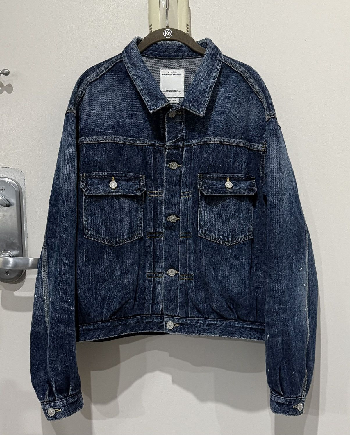 Visvim Visvim 2025 101X Damaged-1010 Paint Denim Jacket 4 [NEW] Size US L / EU 52-54 / 3 - 5 Thumbnail