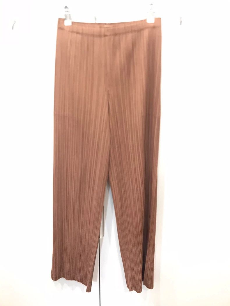 Issey Miyake issey miyake size:3 Pumpsel-colored straight-leg pants Size 42" / US 20 - 7 Thumbnail