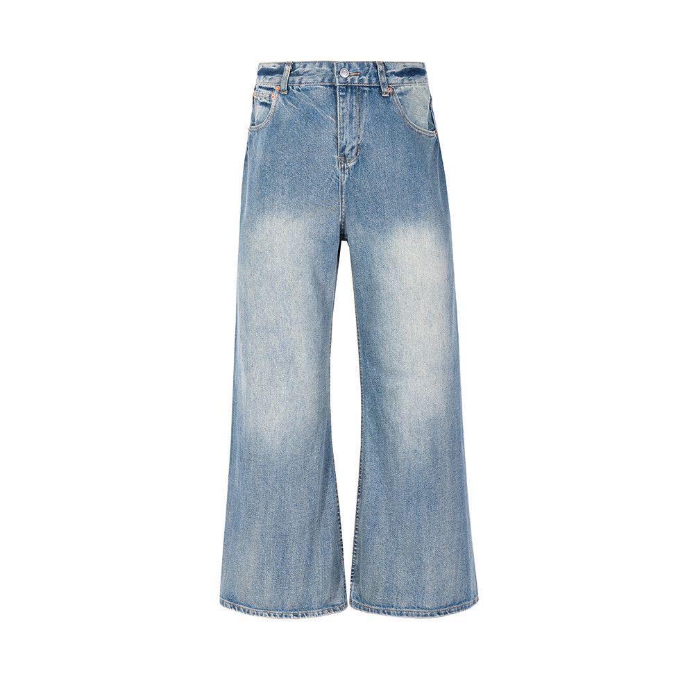 Japanese Brand × Vintage Washed Faded Blue Baggy jeans Size US 34 / EU 50 - 2 Thumbnail