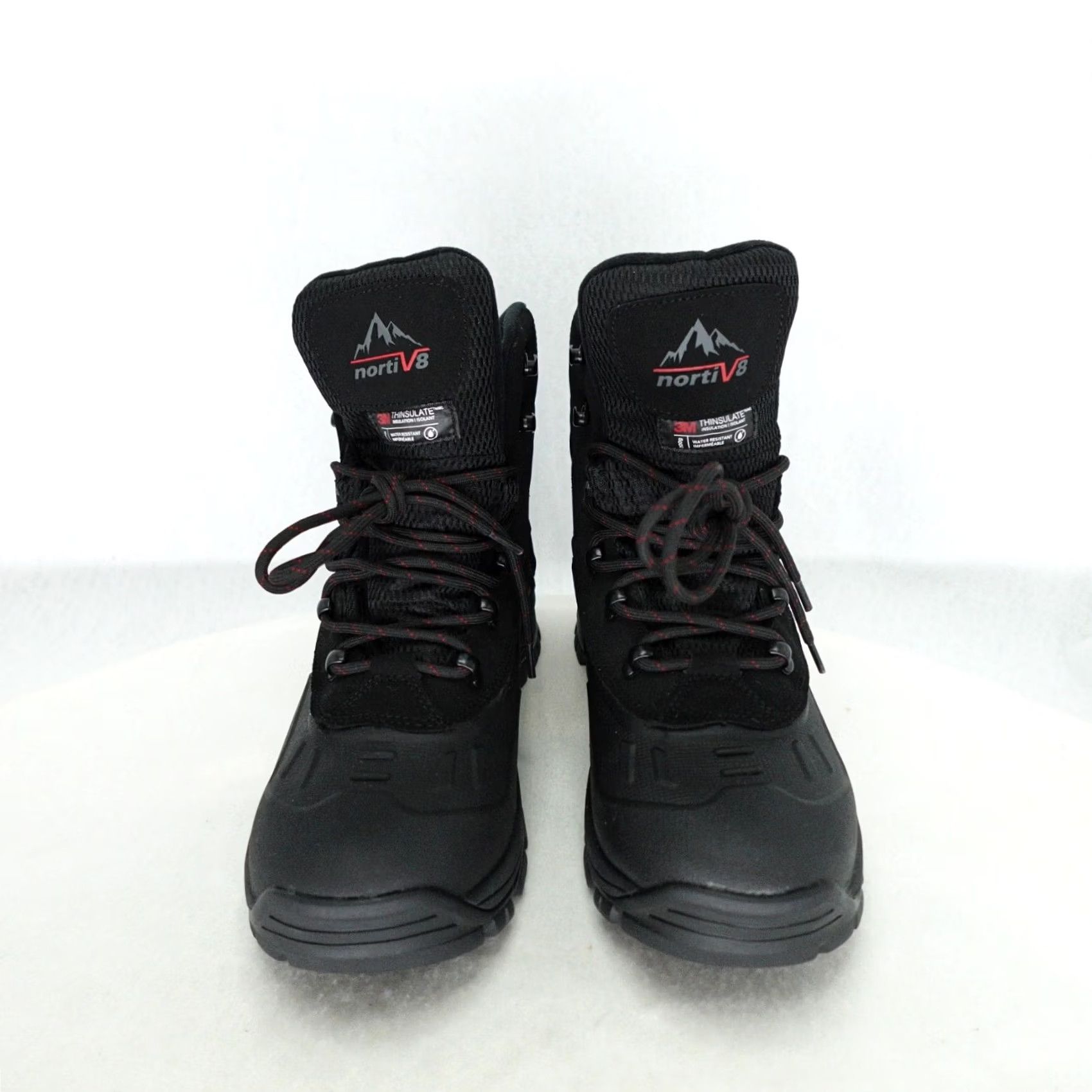 Vintage Norti V8 Boots Adult 9.5 Black Leather Winter Thinsulate Mens Boots Size US 9 / EU 42 - 5 Thumbnail