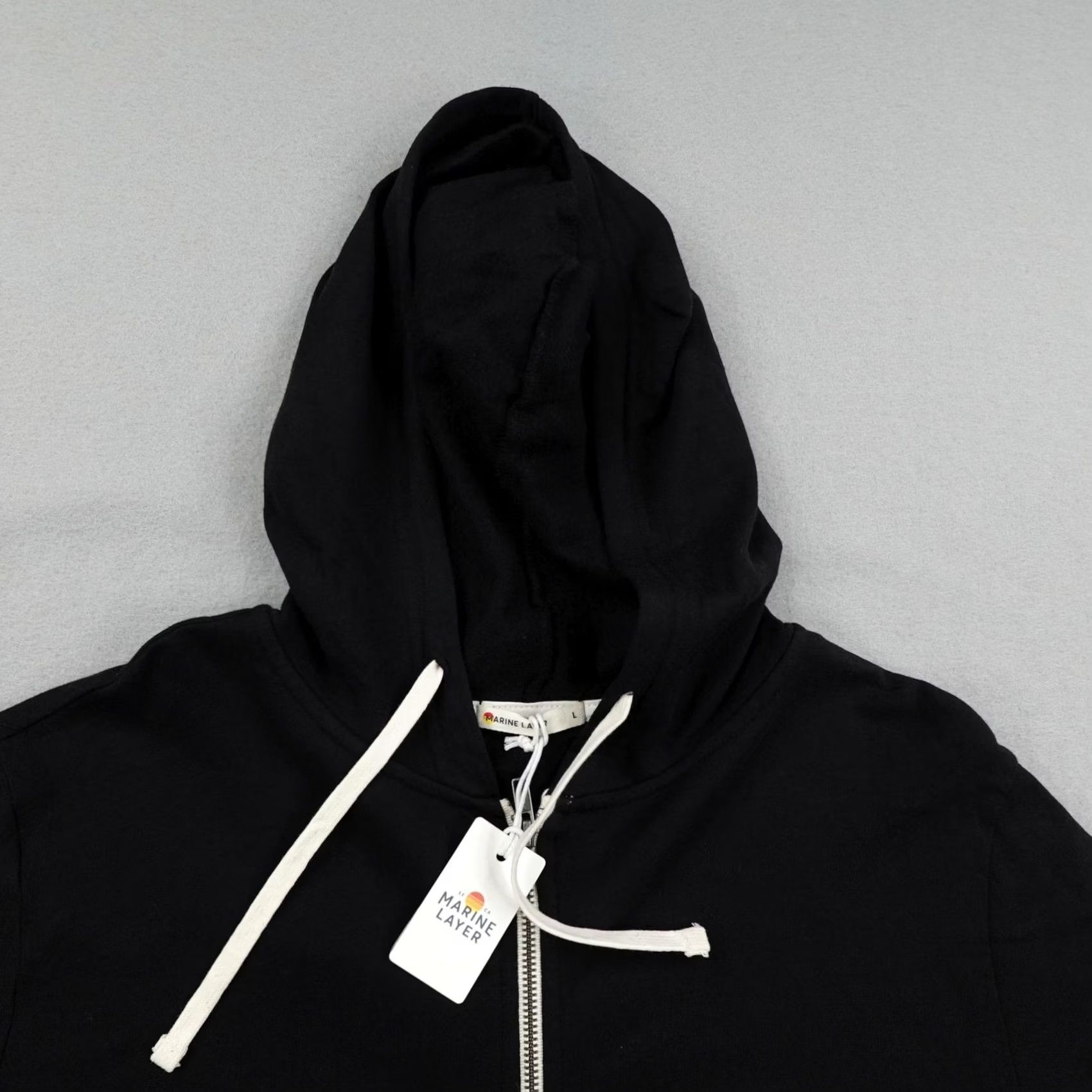 Marine Layer Marine Layer Hoodie Mens Large Black Full Zip Sweatshirt USA NEW Size US L / EU 52-54 / 3 - 2 Thumbnail