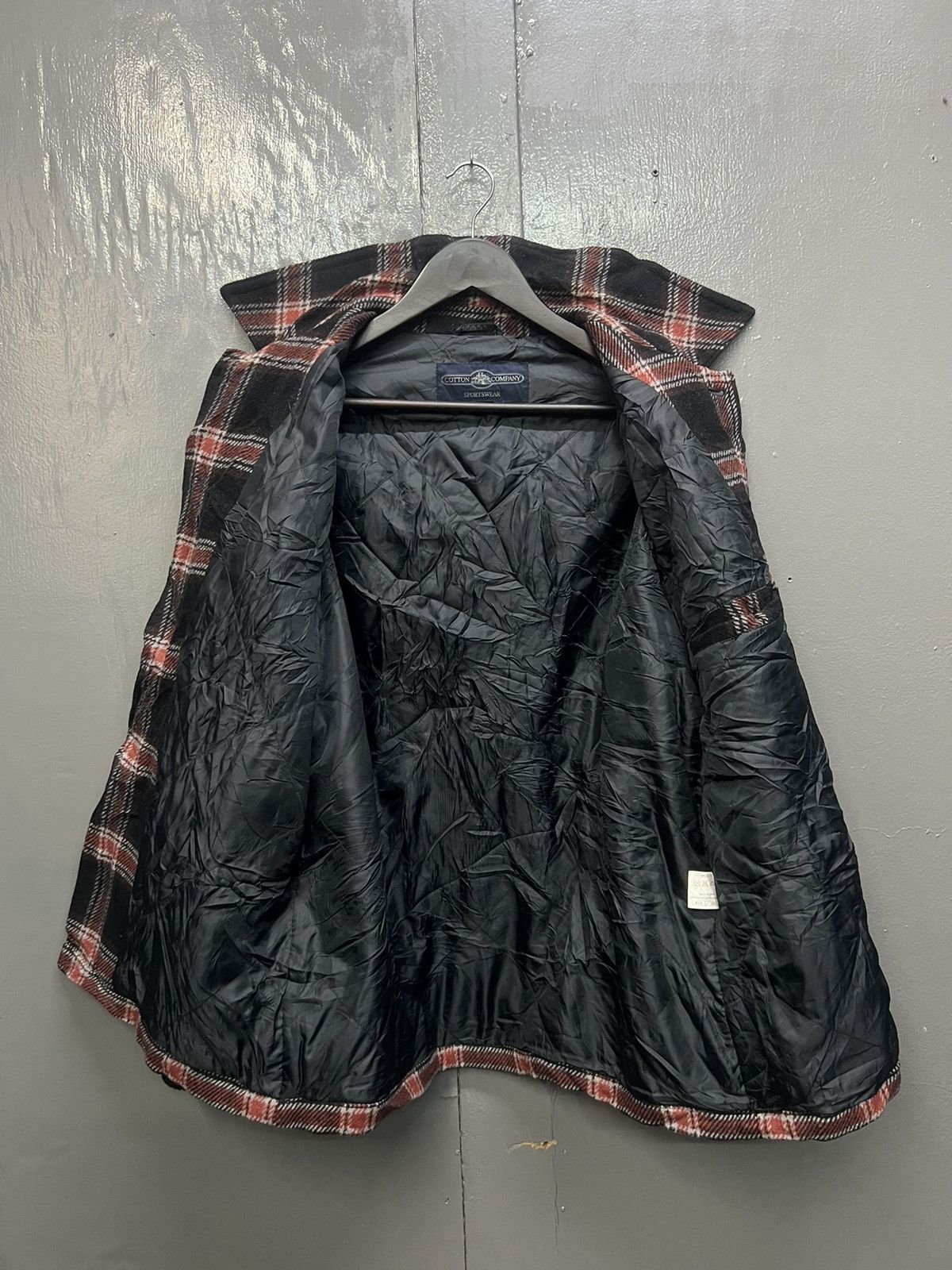 Vintage Vintage Cotton Company Sportwear Wool Plaid Jacket Size US L / EU 52-54 / 3 - 5 Thumbnail
