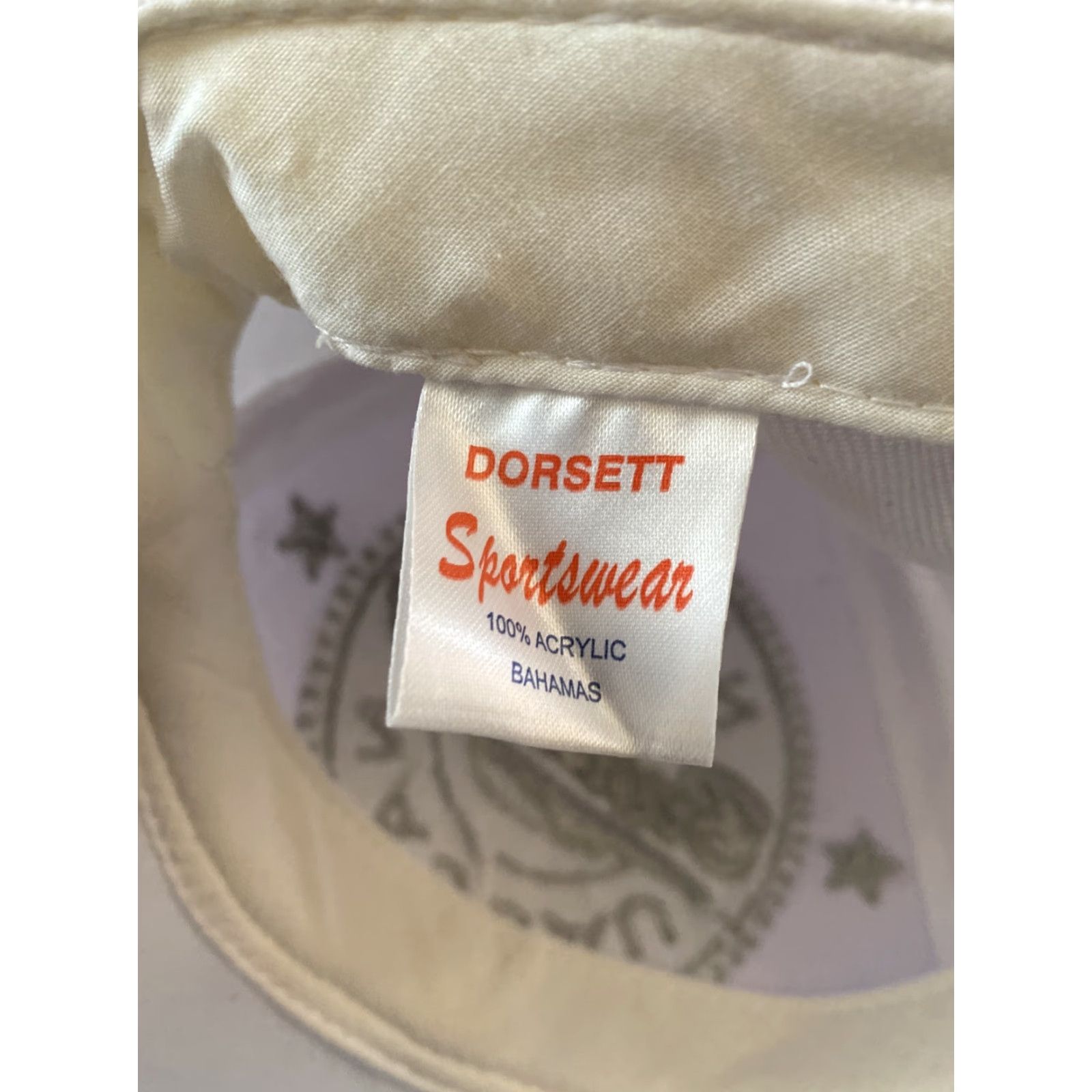 Vintage Dorsett Bahamas Baseball Cap Ball Hat Adjustable Solid Washed Men H150 / Makes One Size - Adjustable, Canvas, White, Casual, Sports 00% Size ONE SIZE - 8 Thumbnail