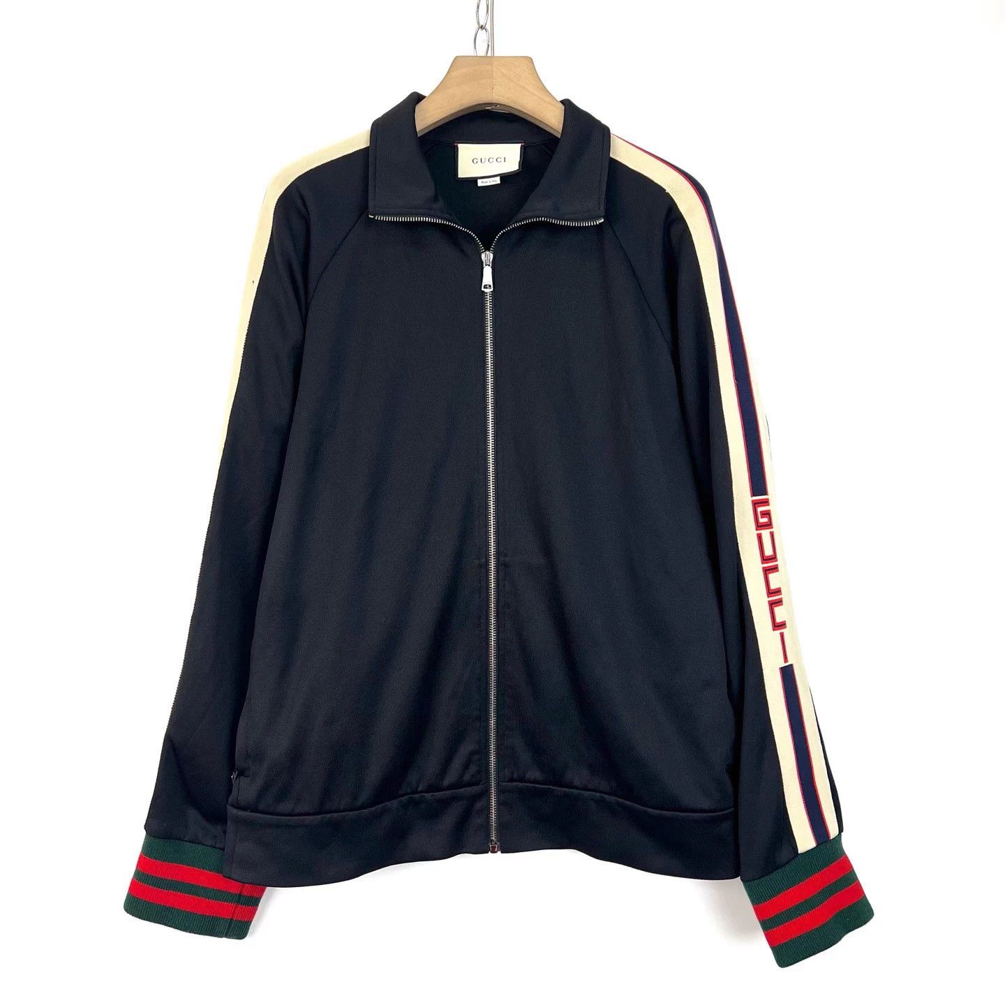 Gucci Gucci/Black school uniform jacket with side logo zipper Size US L / EU 52-54 / 3 - 1 Thumbnail