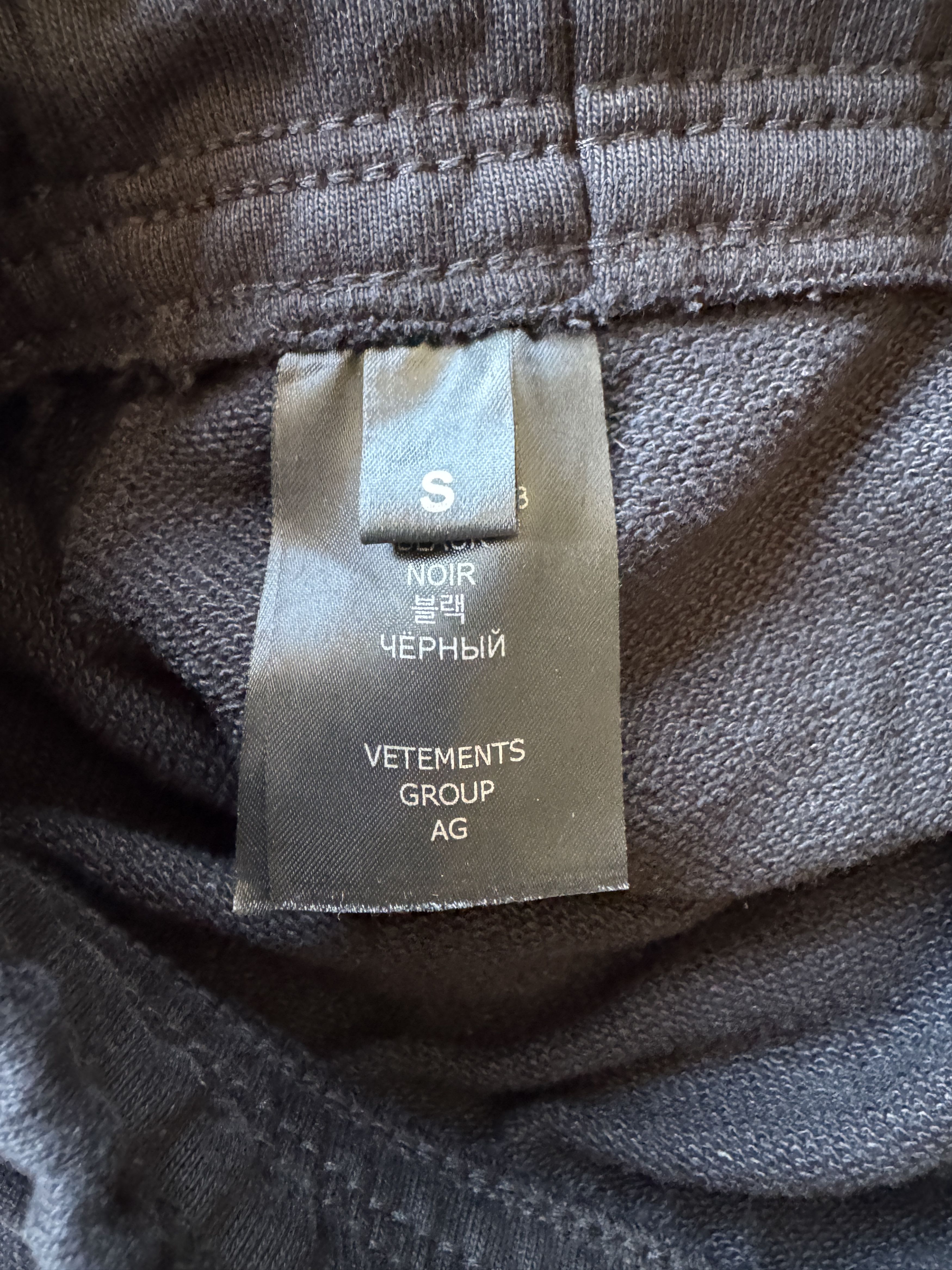 Vetements Wide Leg Panelled Cotton Blend Jersey Sweatpants Size US 32 / EU 48 - 14 Thumbnail