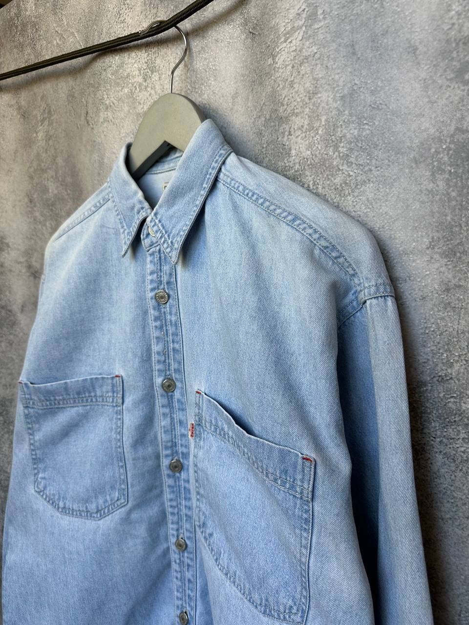 Levi's Vintage Clothing Levi's Denim Work Shirt with Blank Tab Rare 80s/90s Vintage Size US XL / EU 56 / 4 - 6 Thumbnail