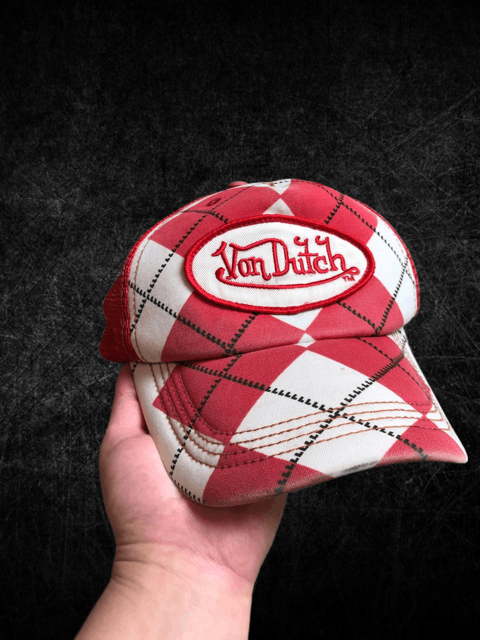 Von Dutch Vintage Von Dutch Plaid Checkered Logo Trucker Cap y2k Size ONE SIZE - 1 Thumbnail