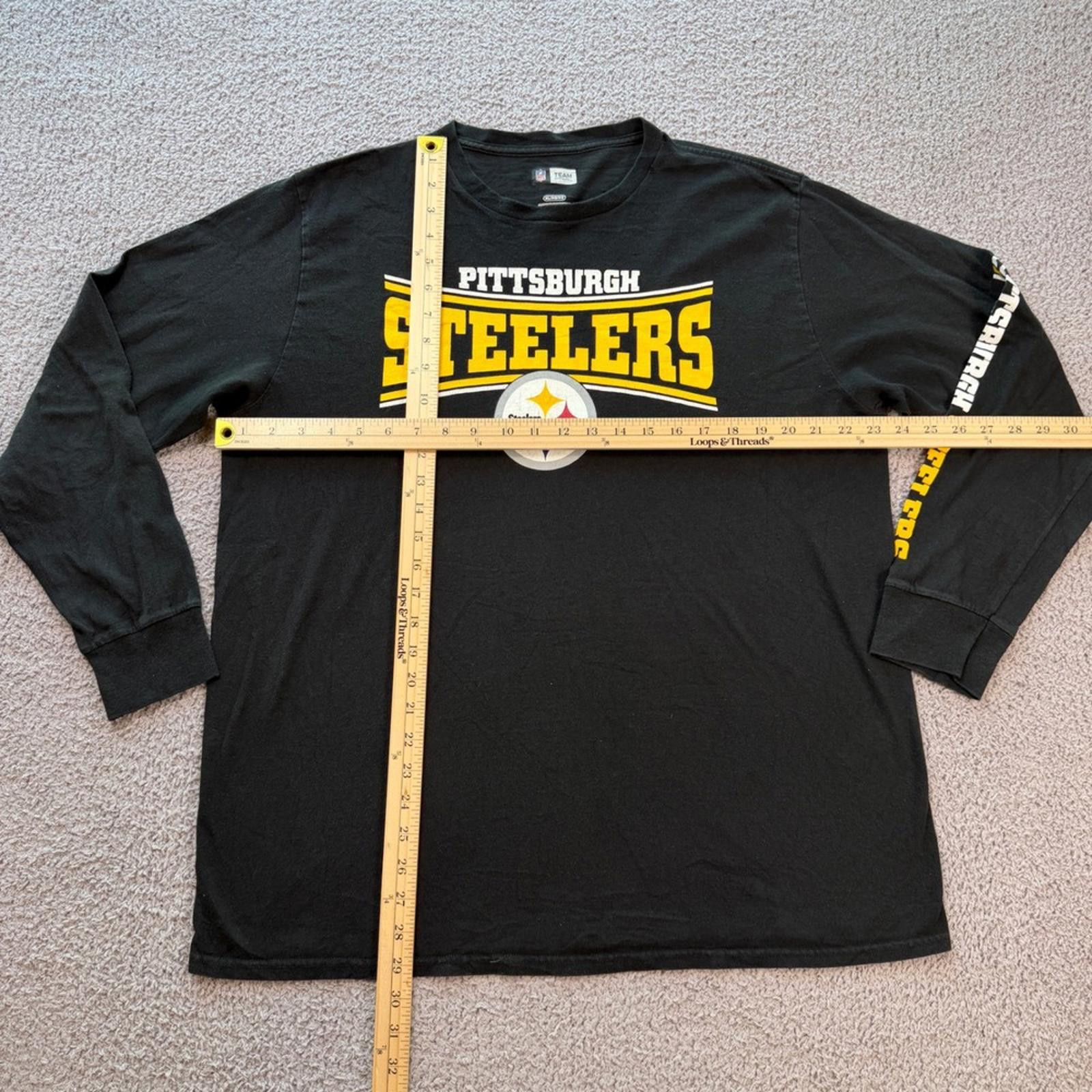 Other Pittsburgh Steelers Long Sleeve Shirt Black Mens XL NFL Size US XL / EU 56 / 4 - 2 Thumbnail