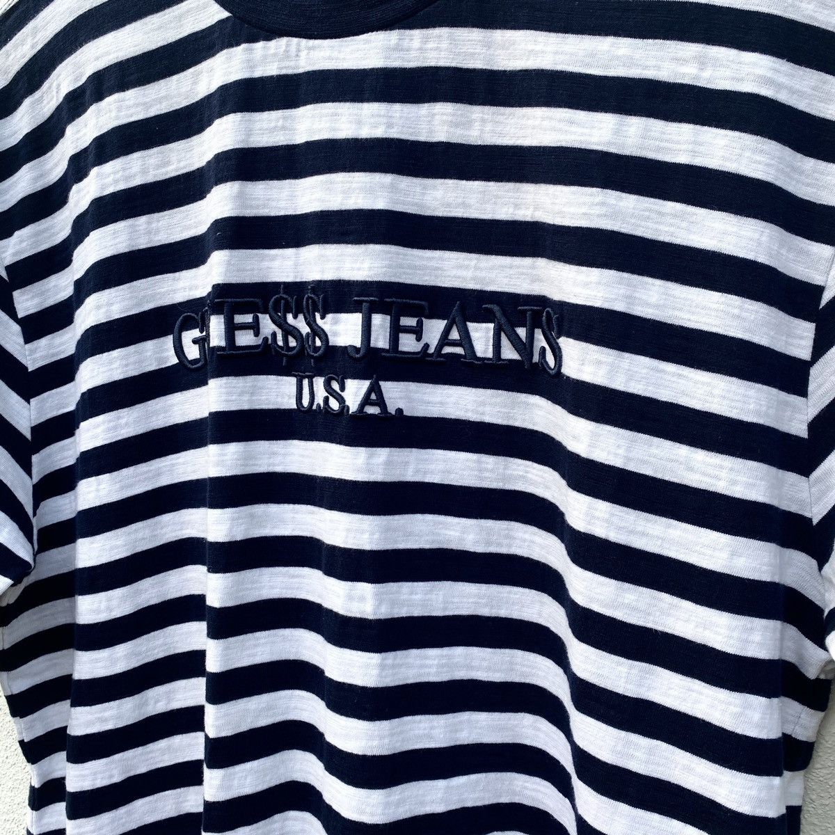 Other GUESS JEANS 'U.S.A' ASAP ROCKY Embroidered Striped NAVY Size US M / EU 48-50 / 2 - 3 Thumbnail