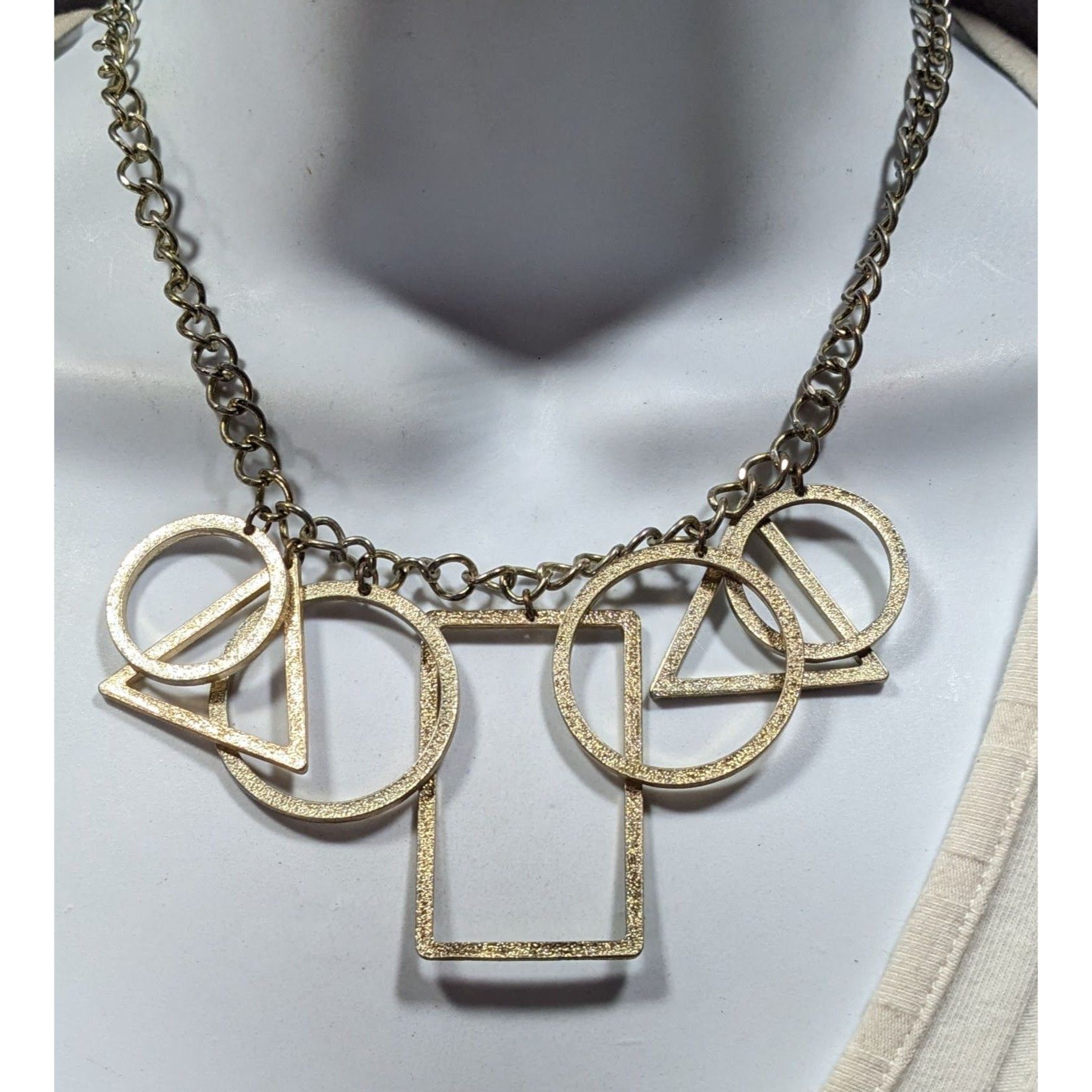 Other Funky Open Geometric Shape Charm Necklace Size ONE SIZE - 4 Thumbnail