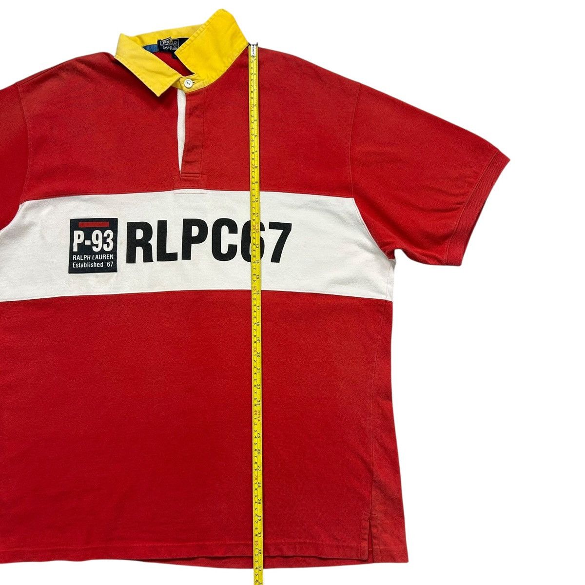 Polo Ralph Lauren VTG 90s POLO P-93 RLPC67 POLO SHIRT SHORT SLEEVE SIZE XL RED Size US XL / EU 56 / 4 - 10 Thumbnail