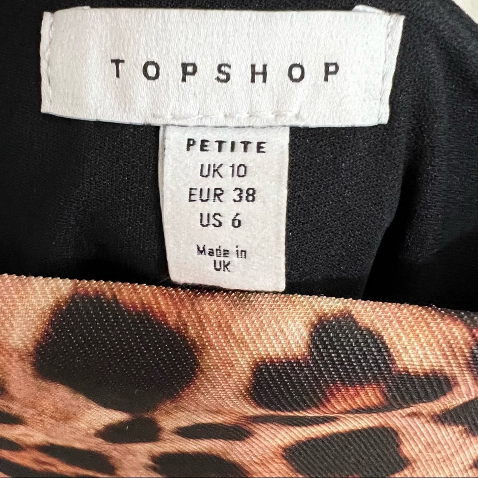 Topshop Topshop Cheetah Mini Bodycon Mob Wife Cocktail Dress Sz 6P Size M / US 6-8 / IT 42-44 - 3 Thumbnail