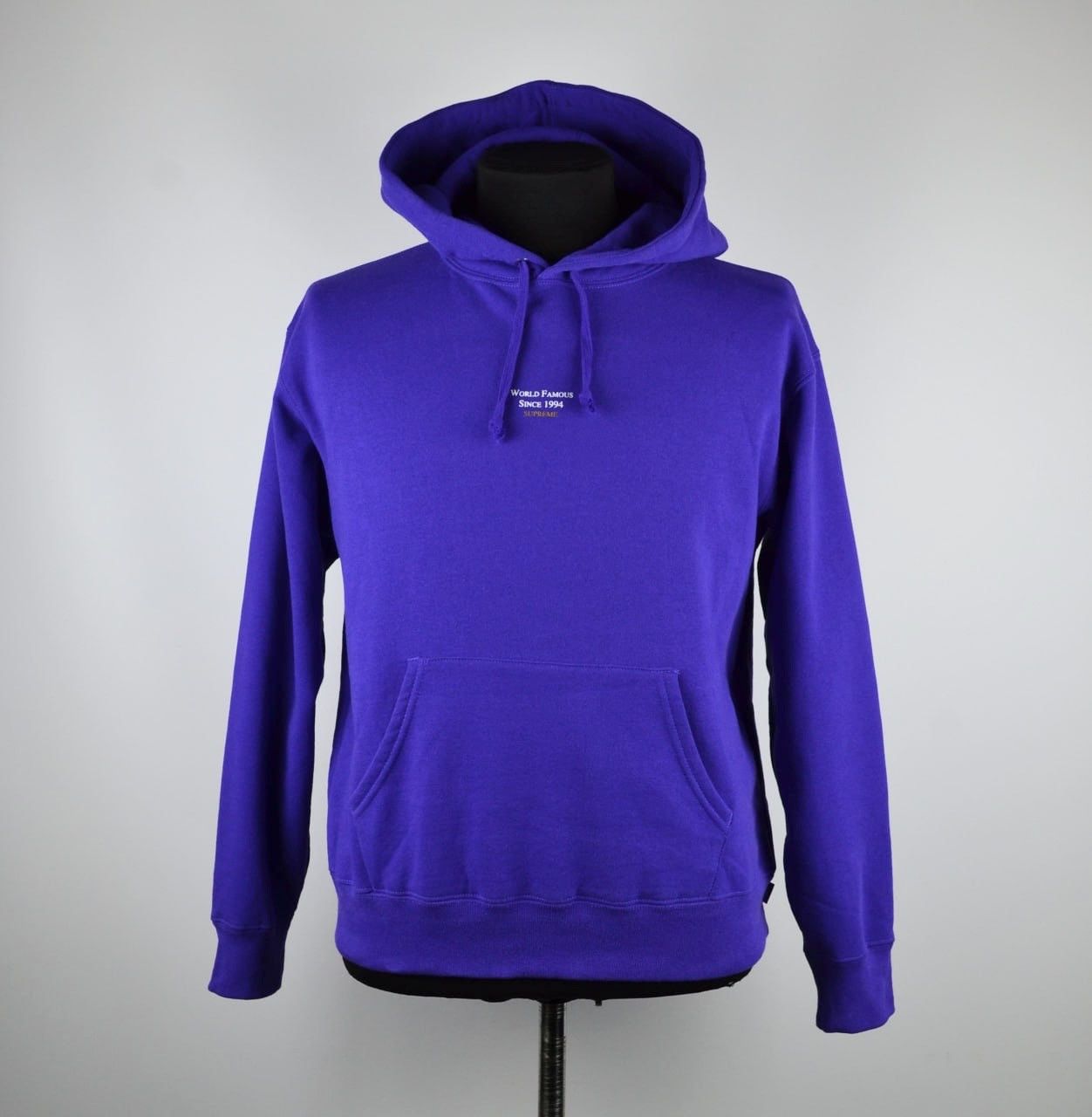 Supreme World Famous Micro Hooded Sweatshirt Cotton Small