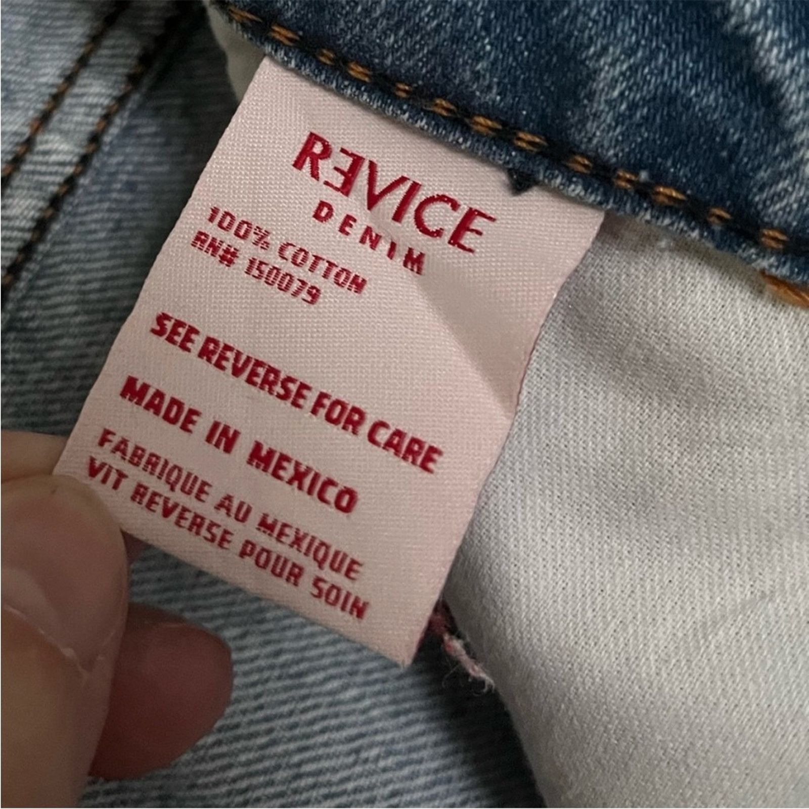 Other × Vintage NWT REVICE Denim Super 80s Jeans Jagger Wash Distressed Mom Size 26" / US 2 / IT 38 - 7 Thumbnail