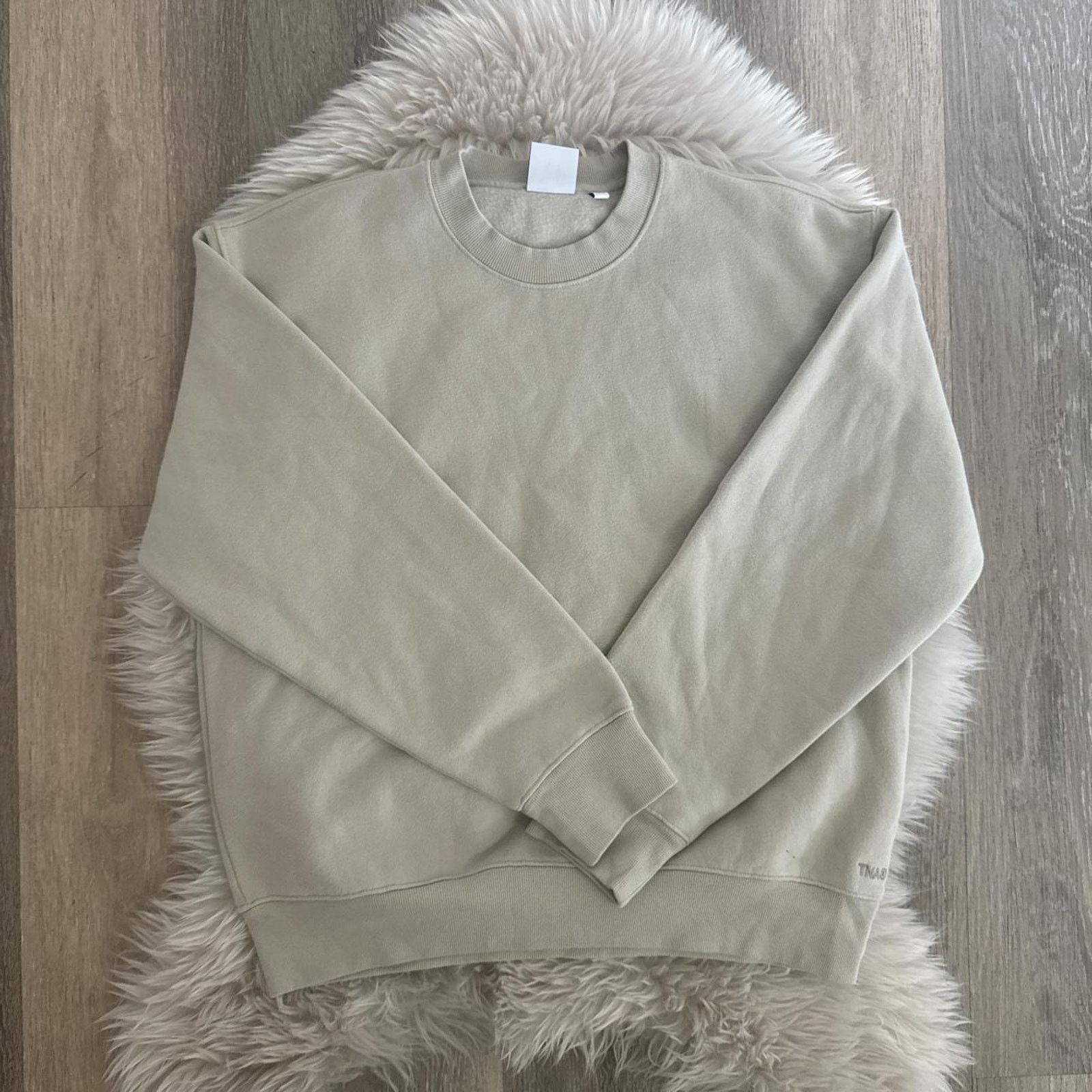 Aritzia NWOT ARITZIA TNA Cozy Fleece Pullover - Beige M Size M / US 6-8 / IT 42-44 - 2 Thumbnail