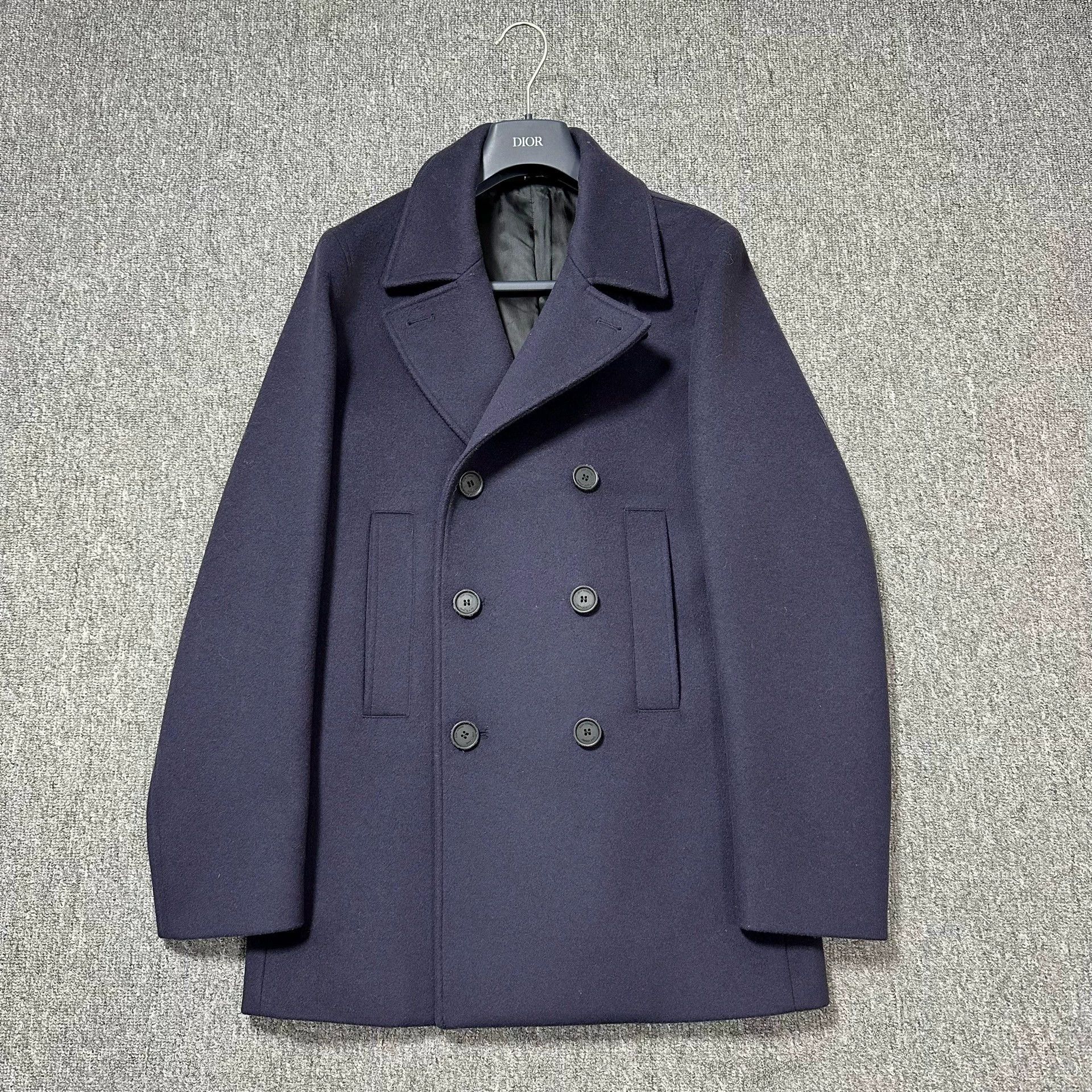 Dior Dior Navy Double Breasted Wool Jacket Size US S / EU 44-46 / 1 - 1 Thumbnail