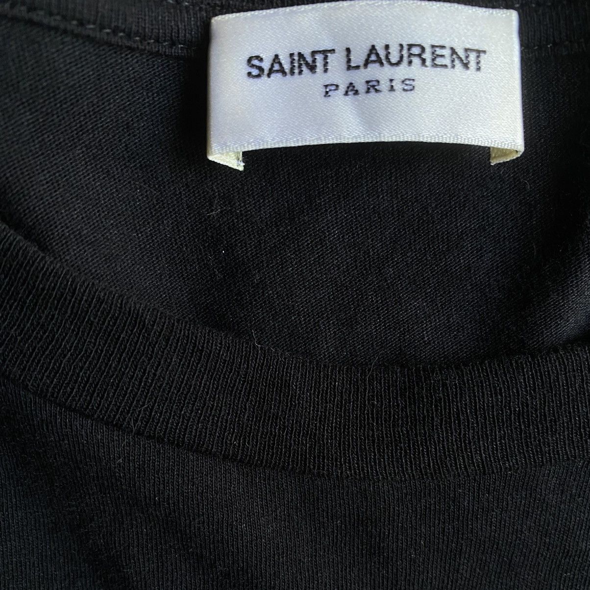 Saint Laurent Paris 2017 Black Script Logo Oversize T Shirt Size US M / EU 48-50 / 2 - 4 Thumbnail