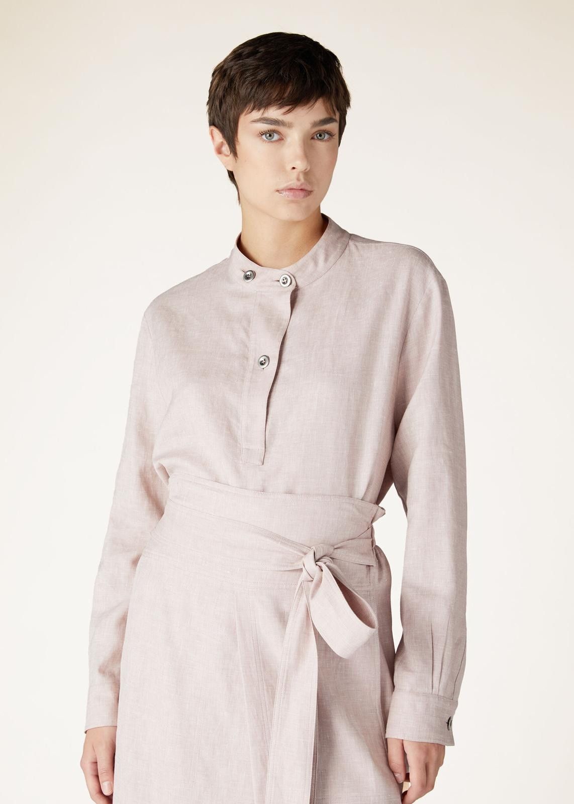 Loro Piana o1srvl11e0725 FAN6583 Ruth Shirt in Light Pink Size XS / US 0-2 / IT 36-38 - 3 Thumbnail