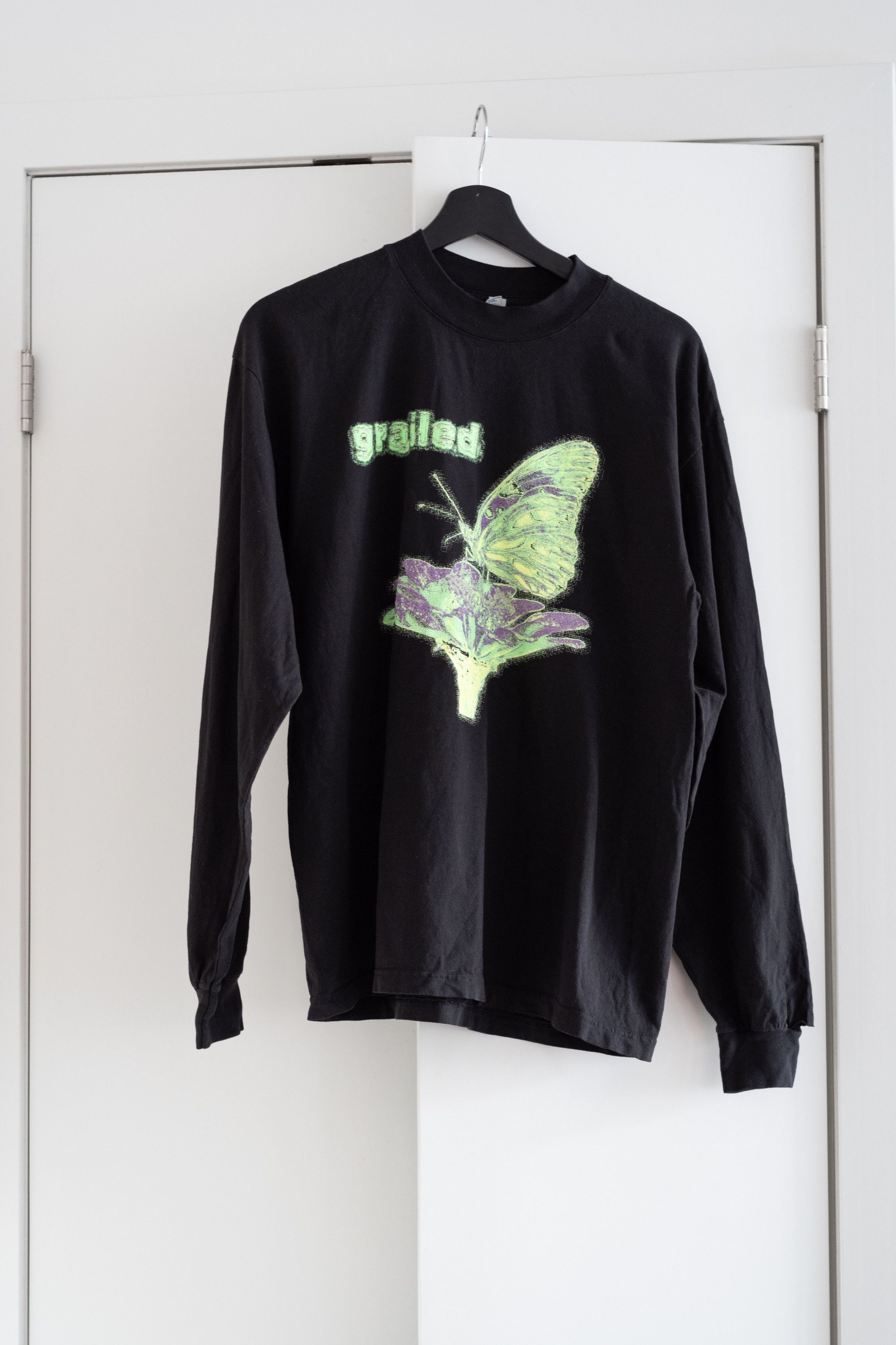 image of Grailed Staff Butterfly Longsleeve in Black, Men's (Size Medium)