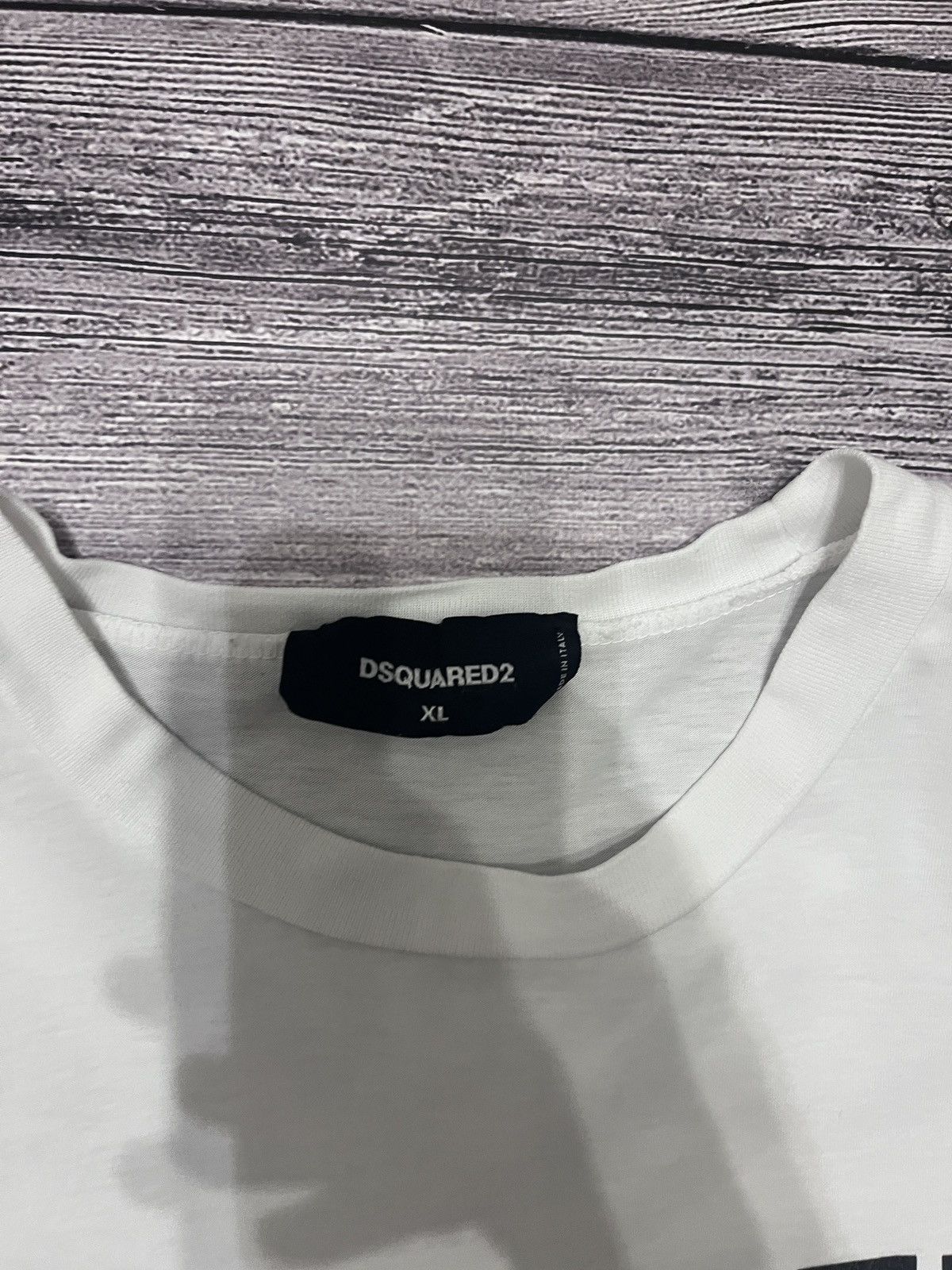 Dsquared2 Dsquared2 White Graphic Logo T-Shirt Size US XL / EU 56 / 4 - 3 Thumbnail