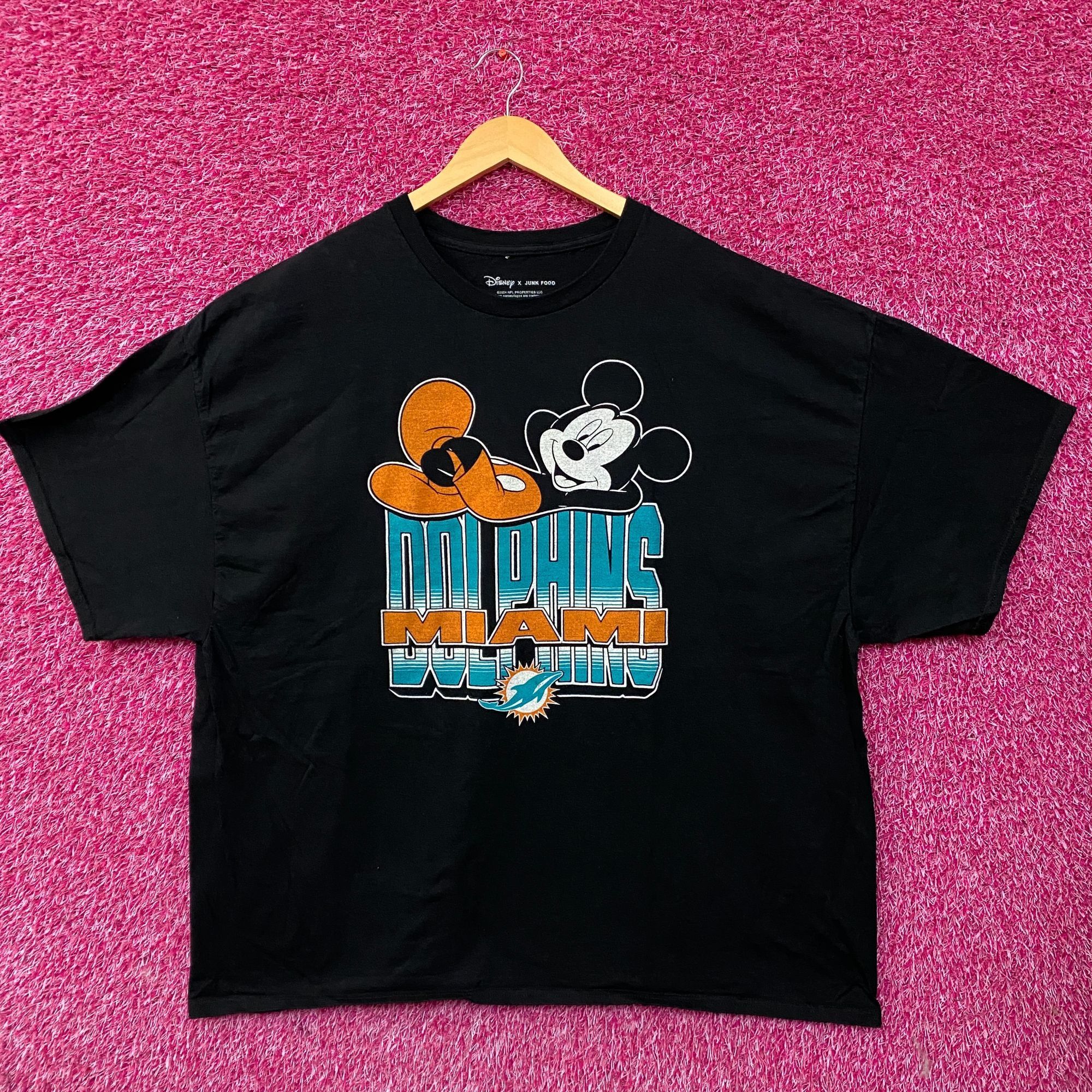 Junk Food Disney x Junk Food NFL Miami Dolphins Mickey Mouse Kick Back Size US XXL / EU 58 / 5 - 1 Thumbnail