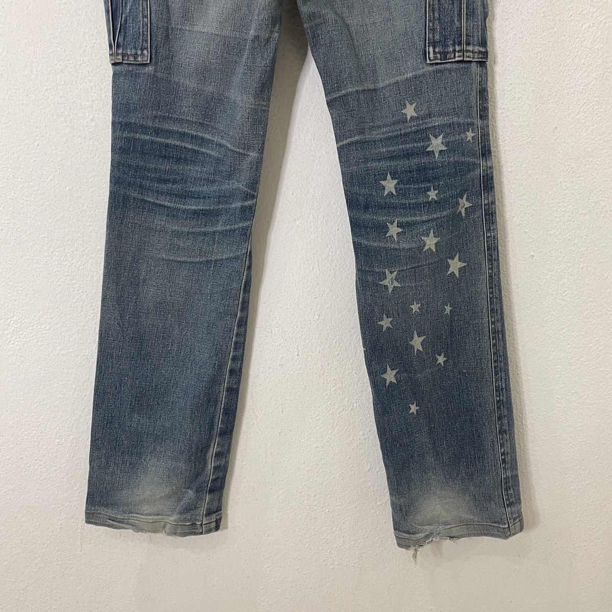 Japanese Brand Vintage Diable De Nubile Star Motive Tactical Denim Size 26" / US 2 / IT 38 - 10 Thumbnail