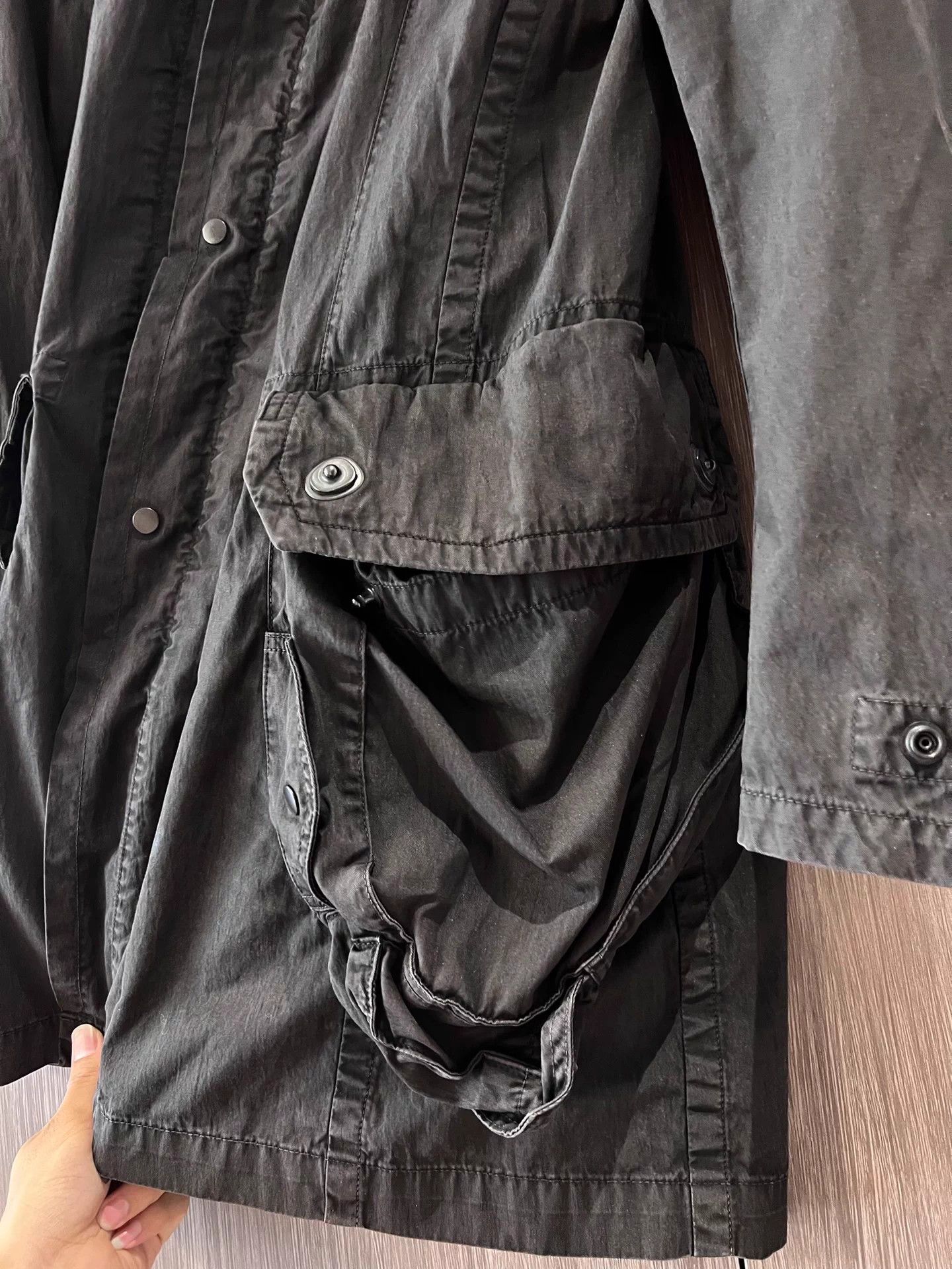 Julius Julius 7 Gas Mask Pocket Lapel Long Coat, Military Style Size US M / EU 48-50 / 2 - 7 Thumbnail