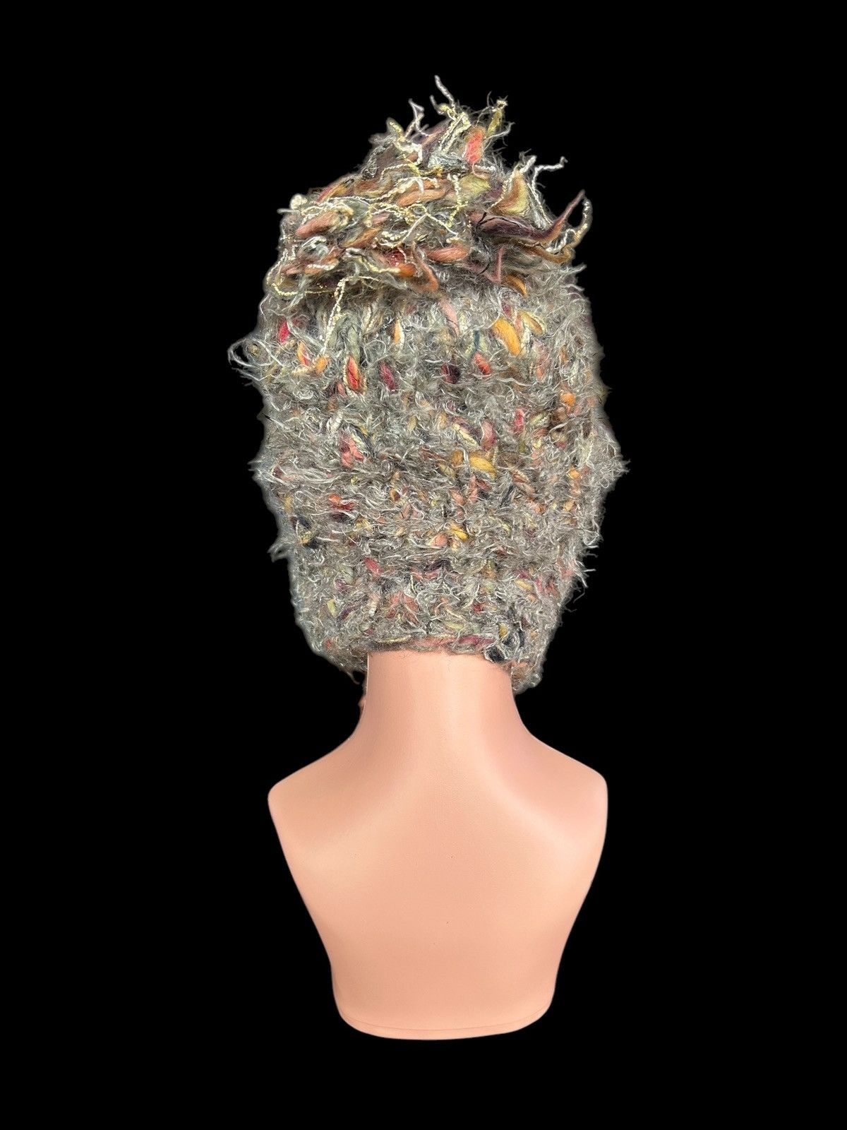 Japanese Brand × Kapital × Vintage CA4LA Made in Japan knitted Fur Beanie Hats Size ONE SIZE - 3 Thumbnail