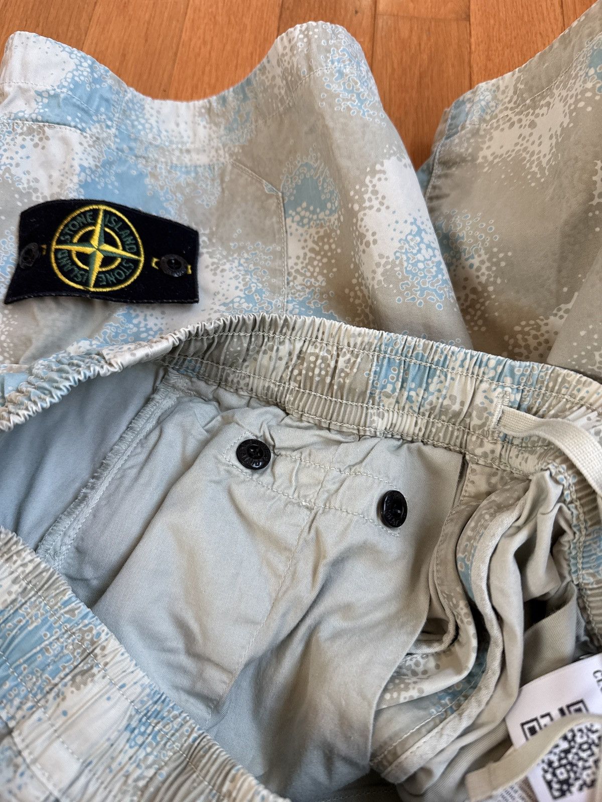 Stone Island Light Camouflage Cargo Shorts Size US 28 / EU 44 - 10 Thumbnail