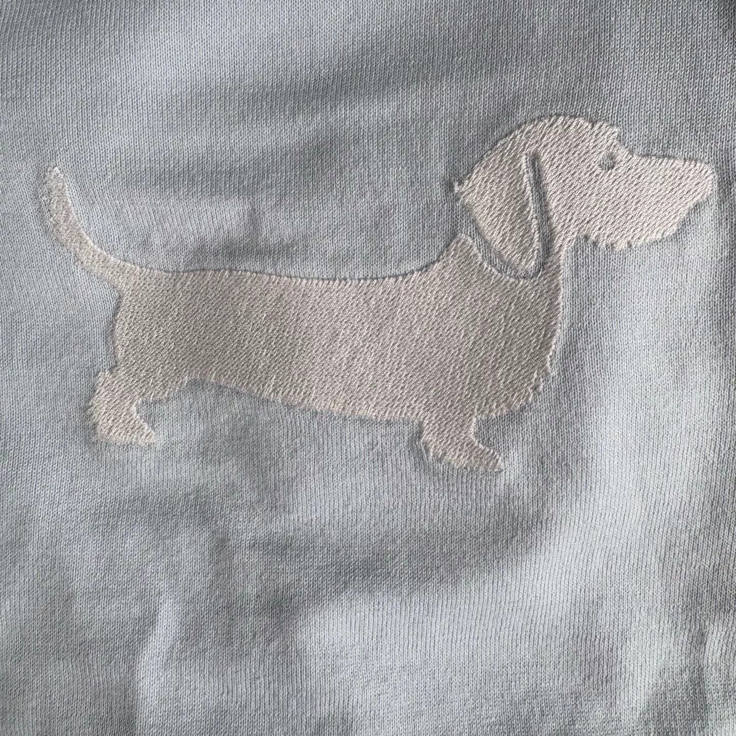 Thom Browne TB SS24 4-Bar Pique Rabbit Sausage Embro Crewneck LS Tee Size XS / US 0-2 / IT 36-38 - 4 Thumbnail