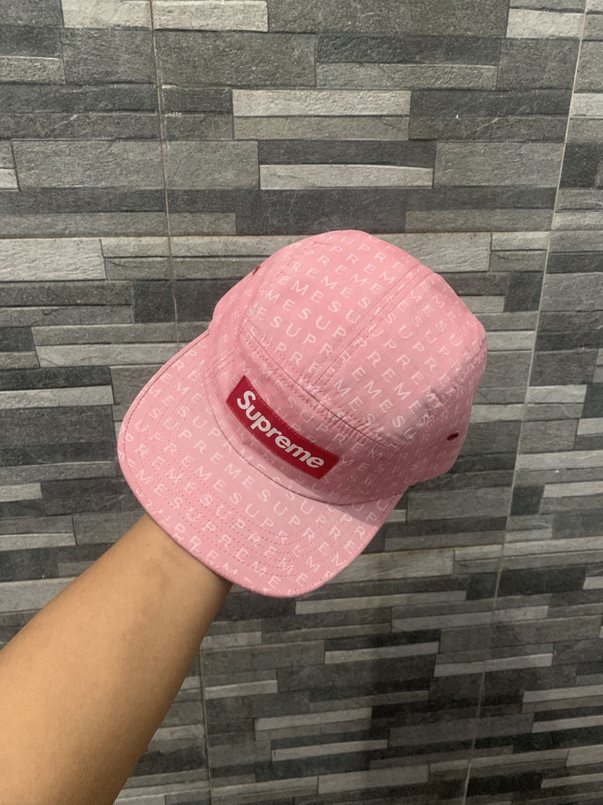 Supreme Supreme Text Jacquard Camp Cap SS15 Size ONE SIZE - 1 Thumbnail