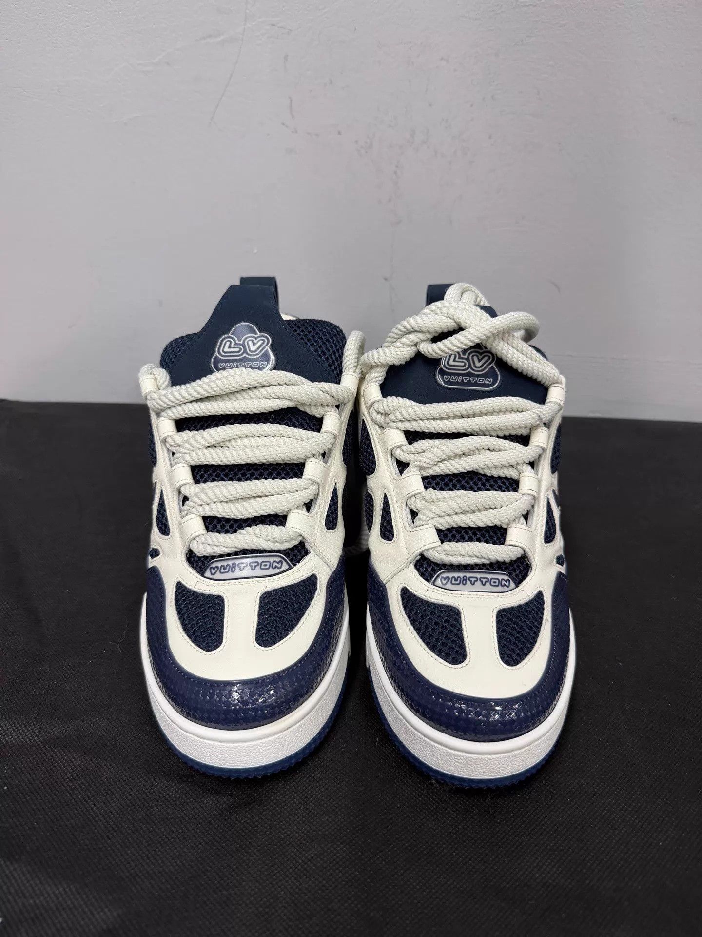 Louis Vuitton LV Skate Blue White Casual Skateboard Shoe 37 Size US 6.5 / IT 36.5 - 2 Thumbnail