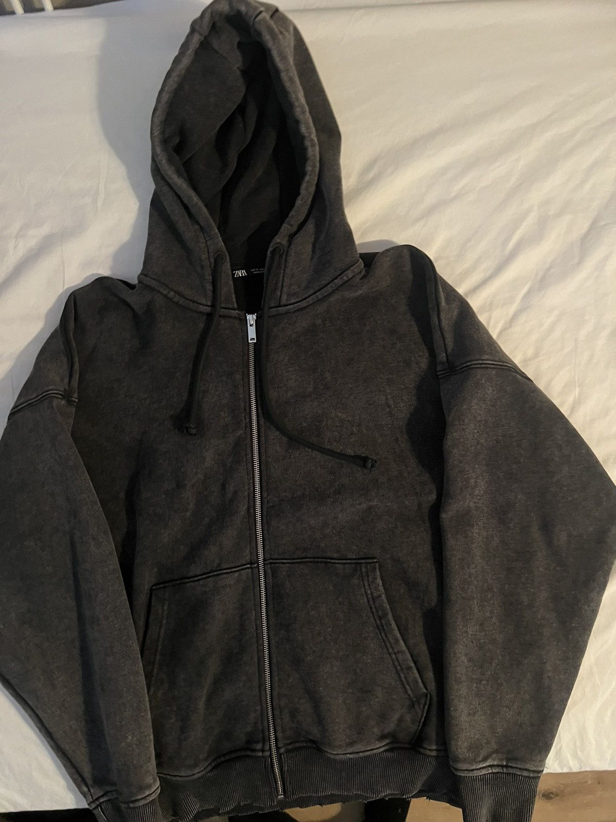 Zara Zara black grey wash jacket Size US S / EU 44-46 / 1 - 1 Thumbnail