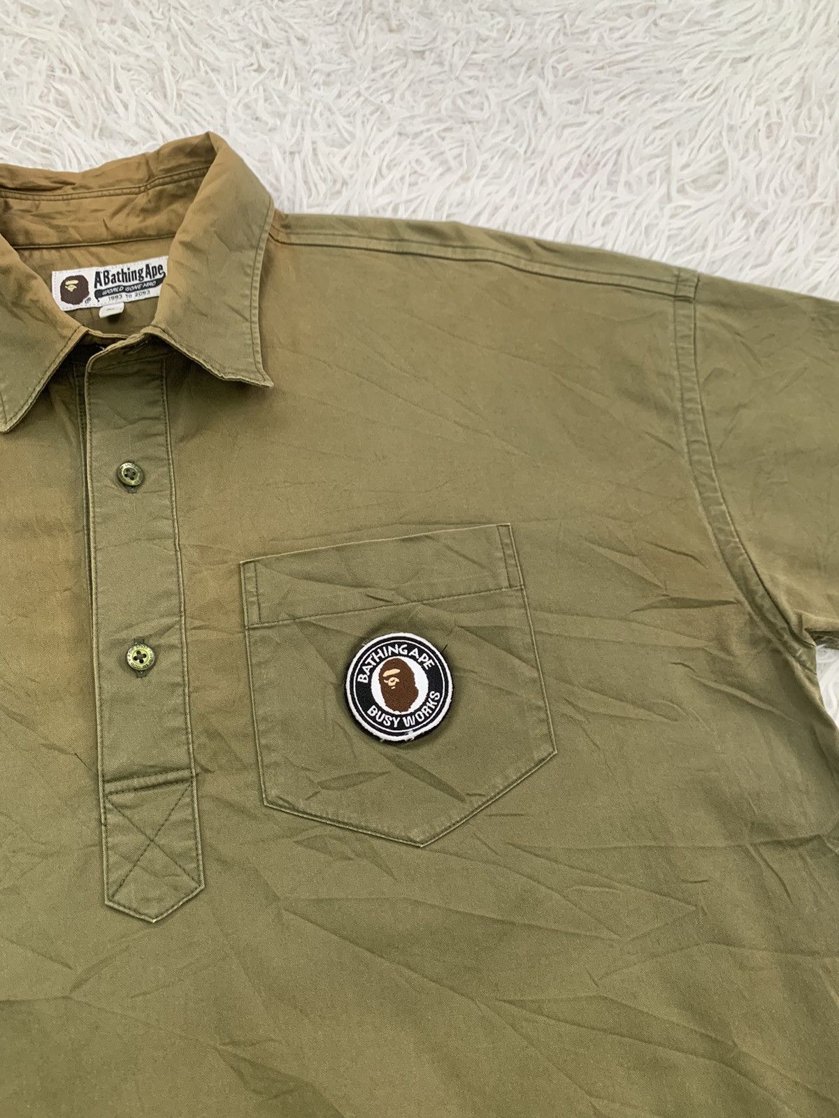 Bape Vintage BAPE Collar Tee Size US M / EU 48-50 / 2 - 6 Thumbnail