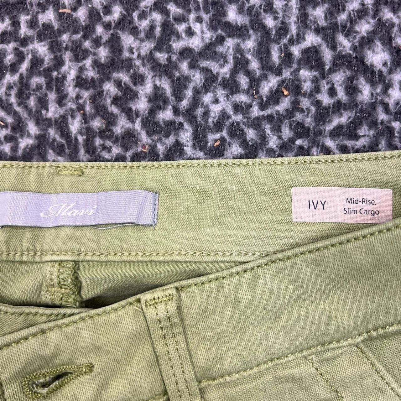 Mavi Mavi Ivy Jeans Women 27x28 Mid Rise Slim Cargo Pants Denim Size 27" / US 4 / IT 40 - 9 Thumbnail