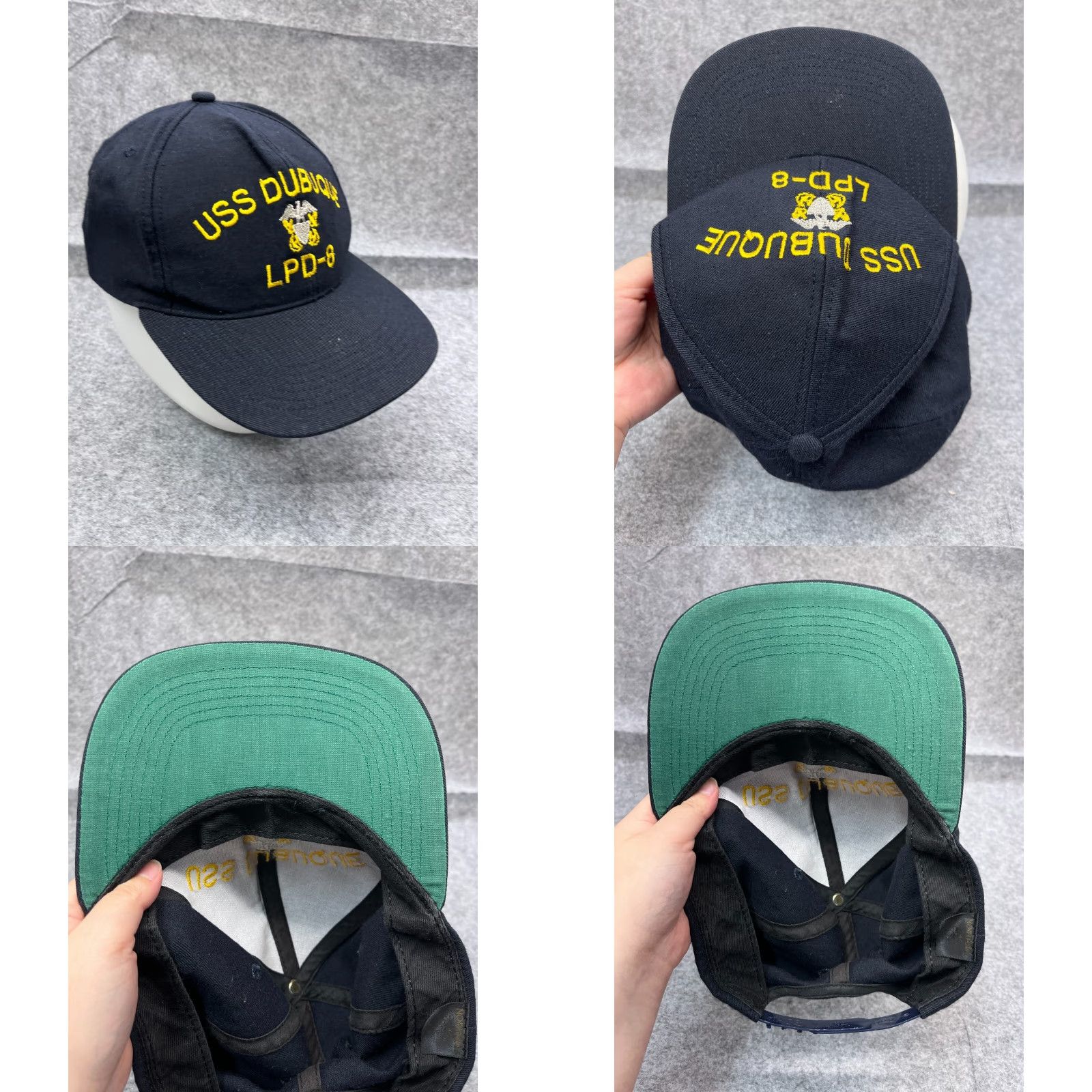 Vintage Dubuque LPD-8 Hat Cap Snap Back Adult Blue Cotton Blend Northstar Size ONE SIZE - 8 Thumbnail