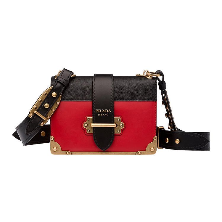 Prada Prada Cahier Leather Shoulder Bag Size ONE SIZE - 1 Thumbnail