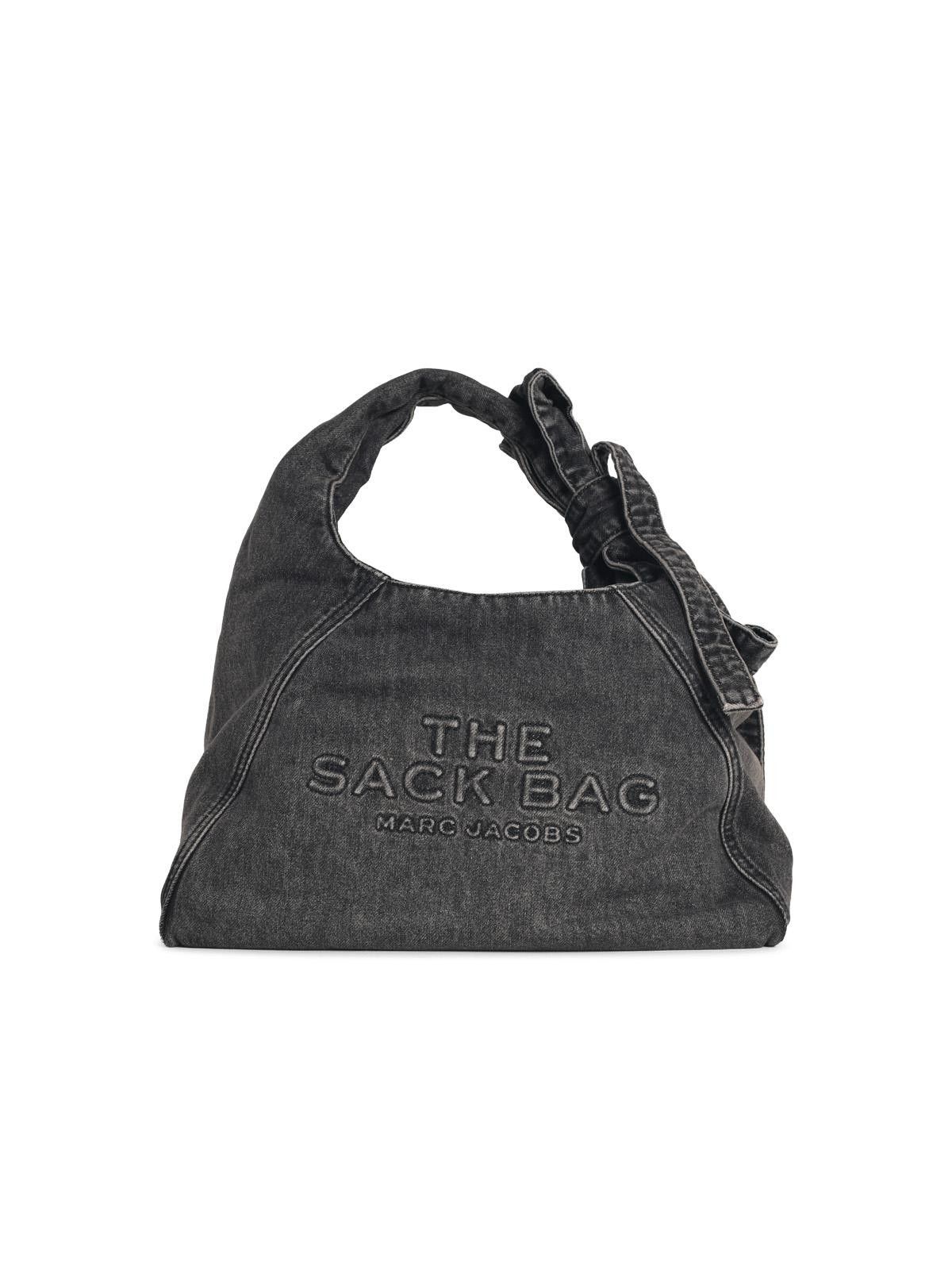 Marc Jacobs MARC JACOBS (THE) 'The Sack Bow' Washed Black Denim Bag Size ONE SIZE - 1 Thumbnail