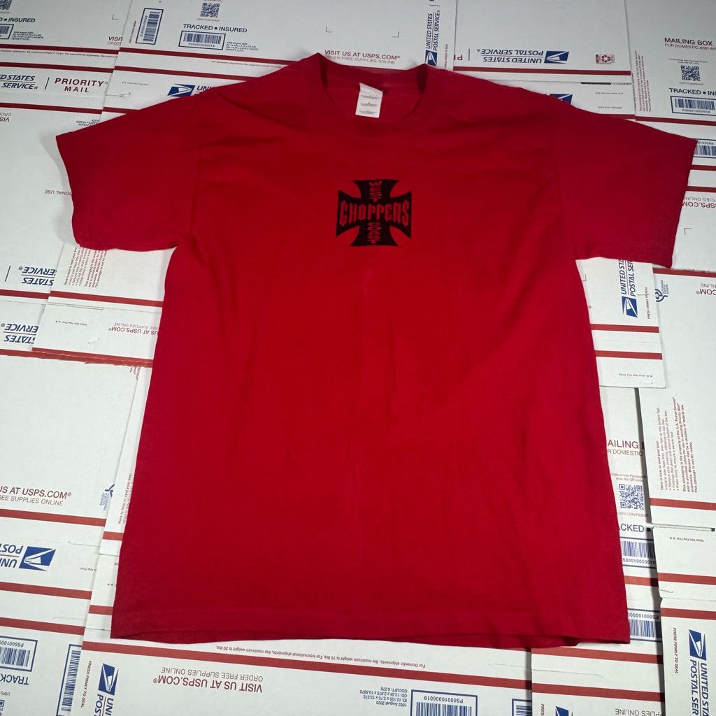 Harley Davidson Red West Coast Choppers T-Shirt Vintage Size LARGE Size US L / EU 52-54 / 3 - 1 Thumbnail