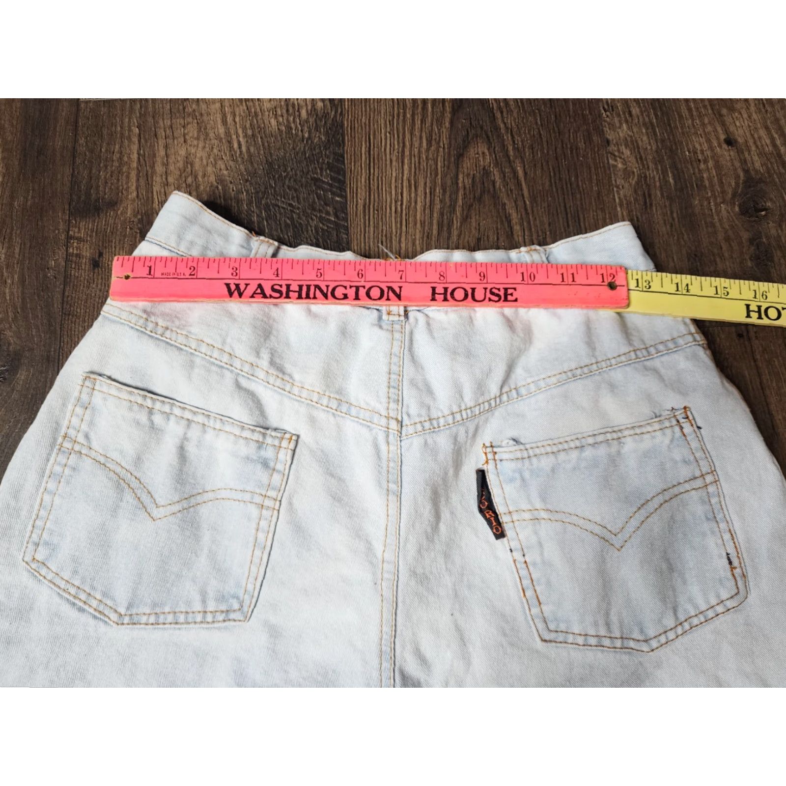 Vintage VINTAGE Paco Jeans Bermuda Shorts 11/12 Teen Blue Denim 90s Grunge Hip Hop Rock Mens? Womens? Size 32" / US 10 / IT 46 - 3 Thumbnail