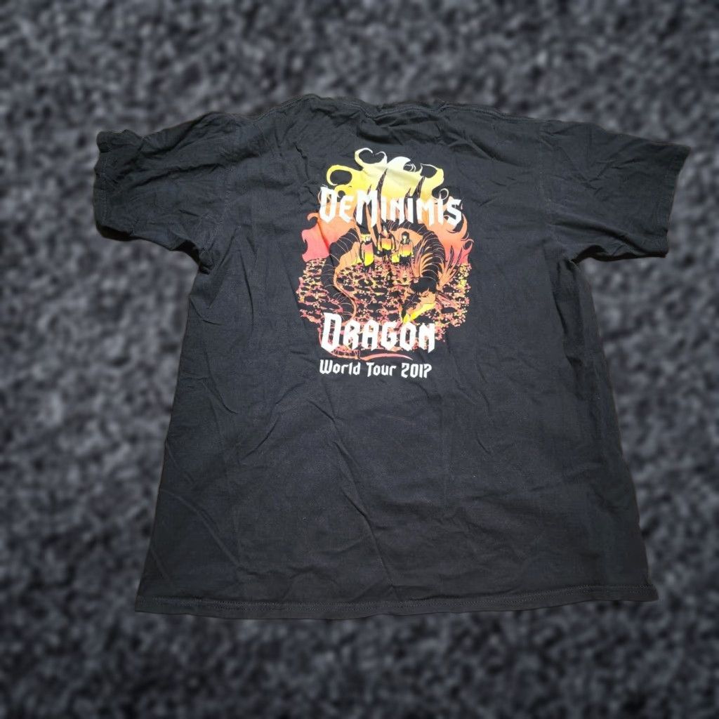 Vintage Men's Black De Minimis Dragon DMD World Tour 2017 Graphic T-Shirt, Size L, Band Tee Size US L / EU 52-54 / 3 - 1 Thumbnail