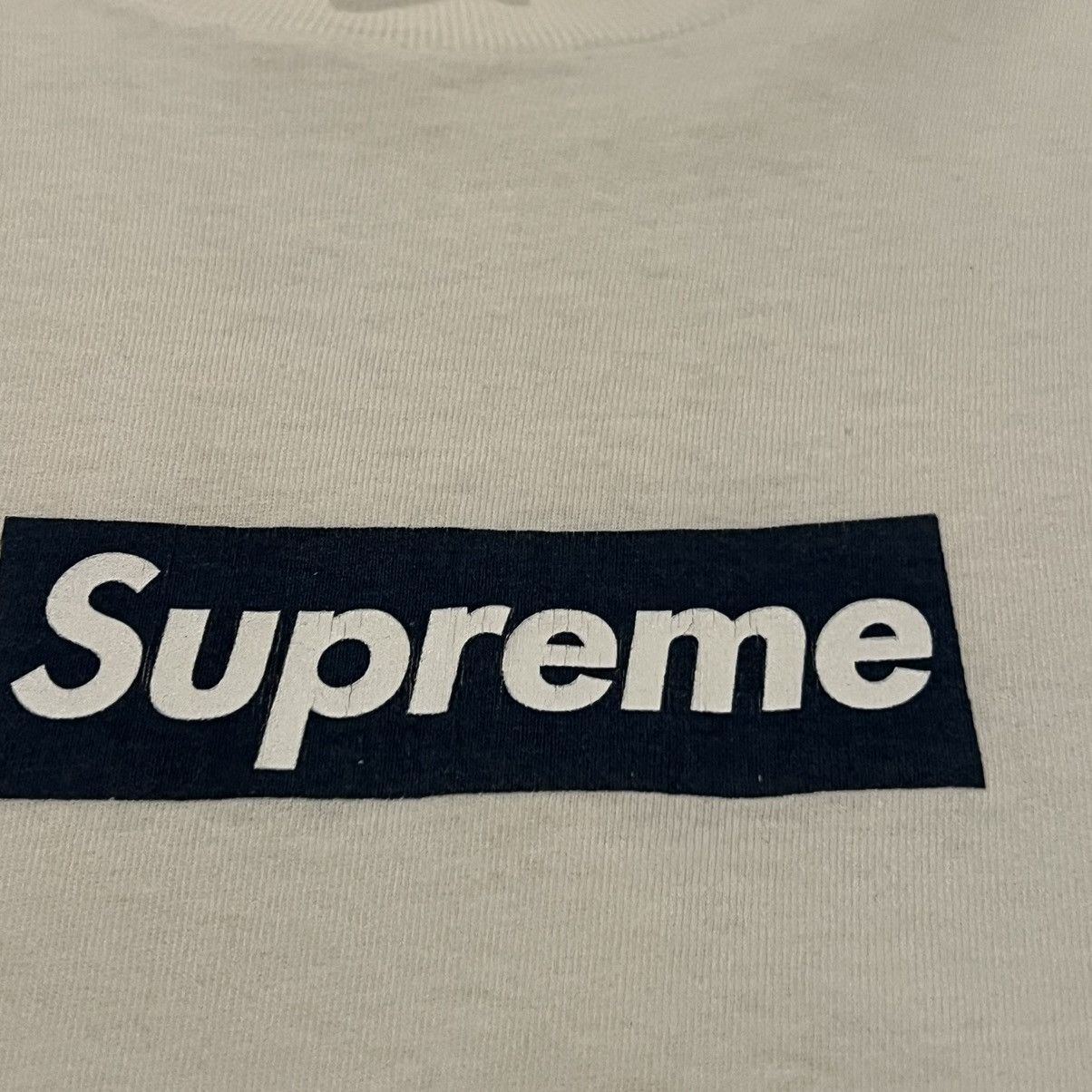 Supreme Supreme Navy Box logo Tee navy on white Bogo t shirt Size US L / EU 52-54 / 3 - 18 Thumbnail